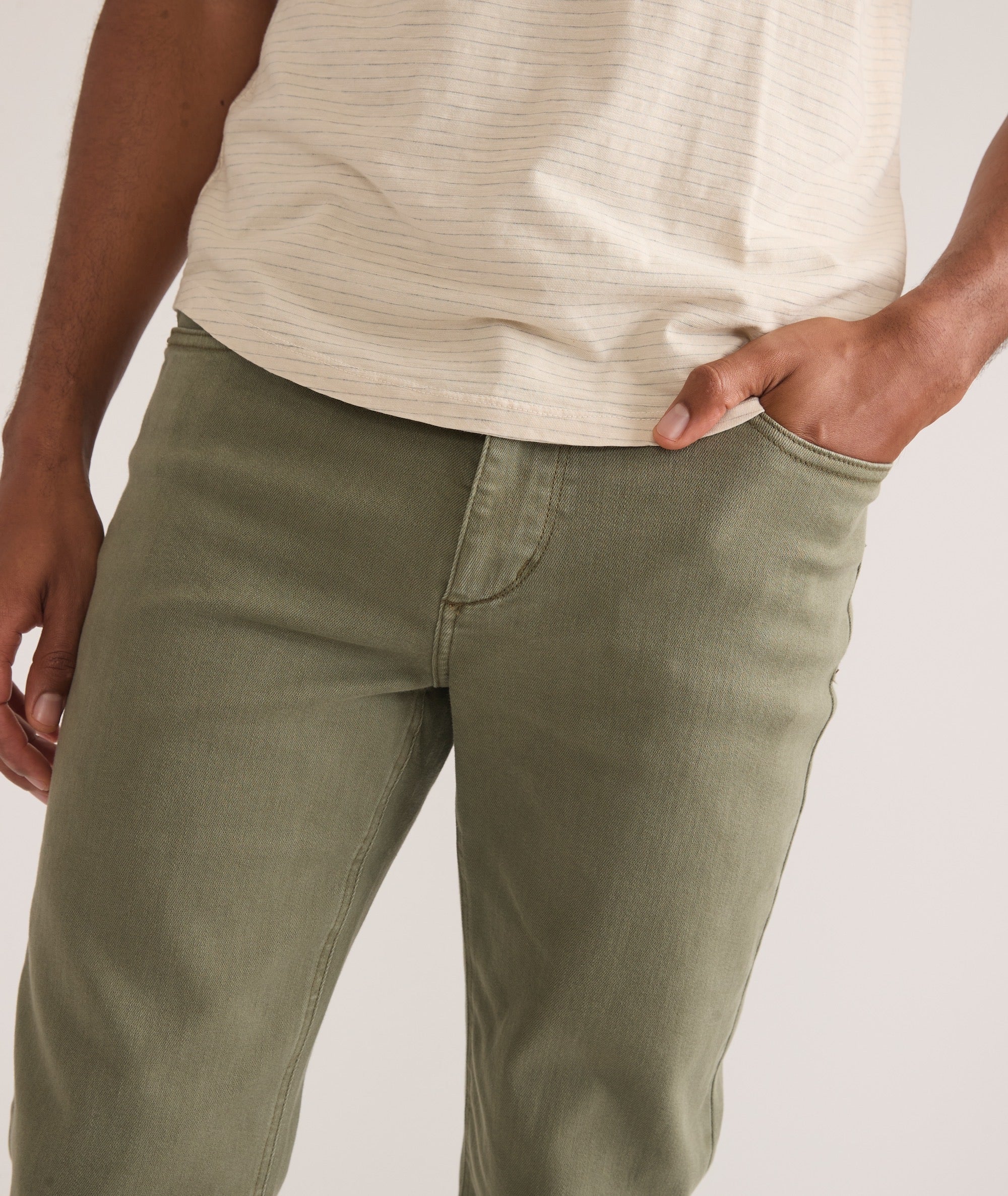 5 Pocket Athletic Fit Twill Pant - Image 4