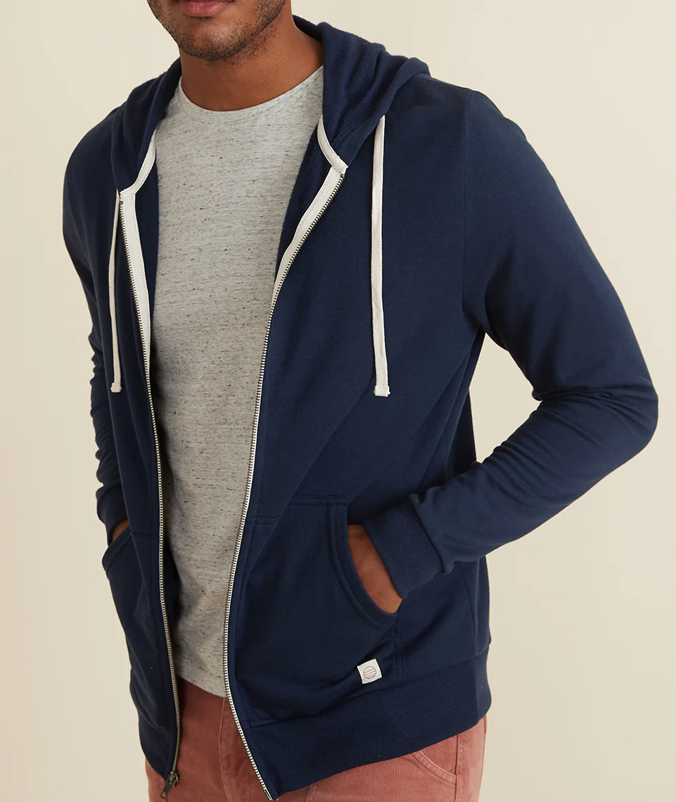 Men's Afternoon Hoodie in True Navy - Image 2