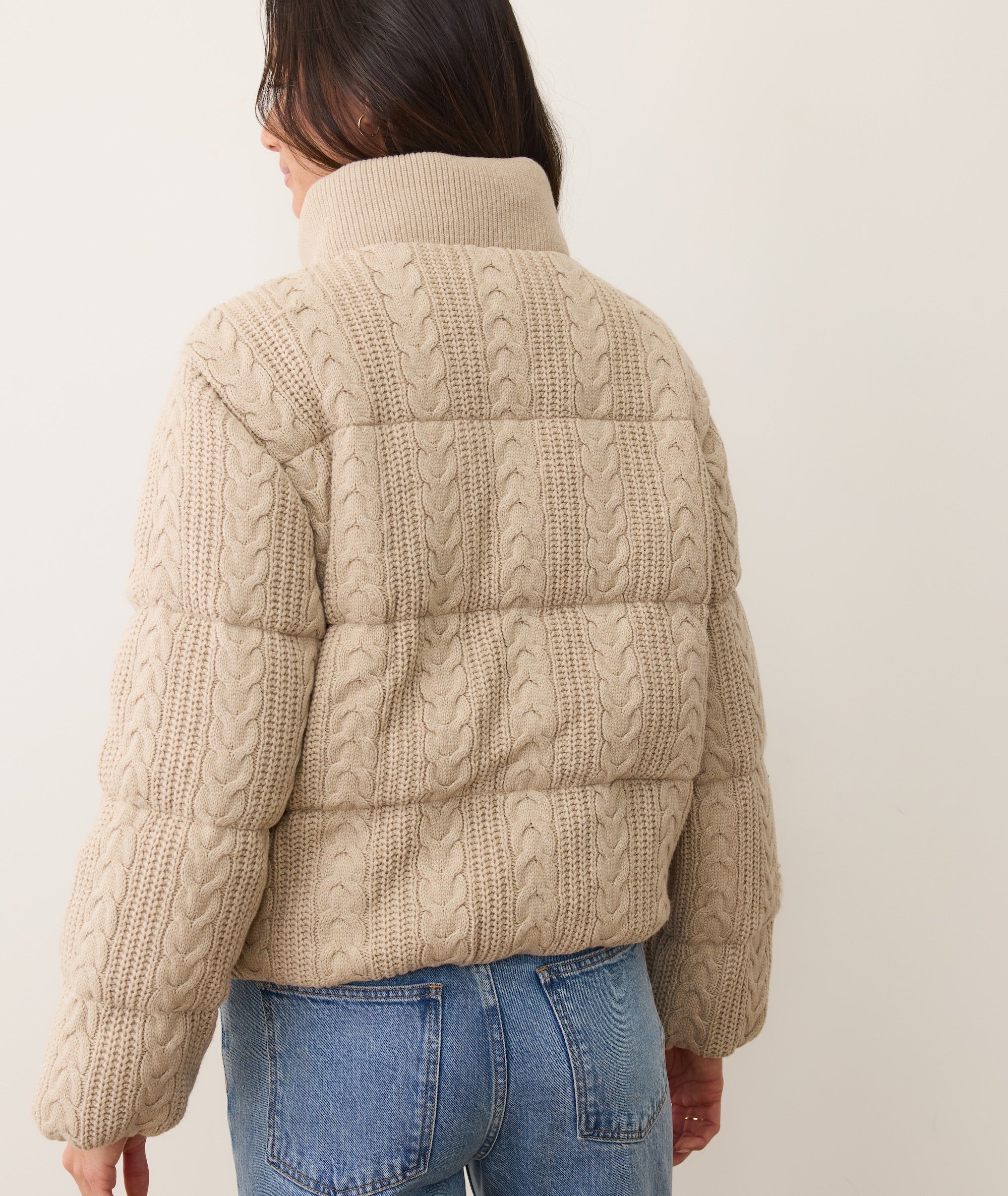 Alba Cable Knit Puffer - Image 9
