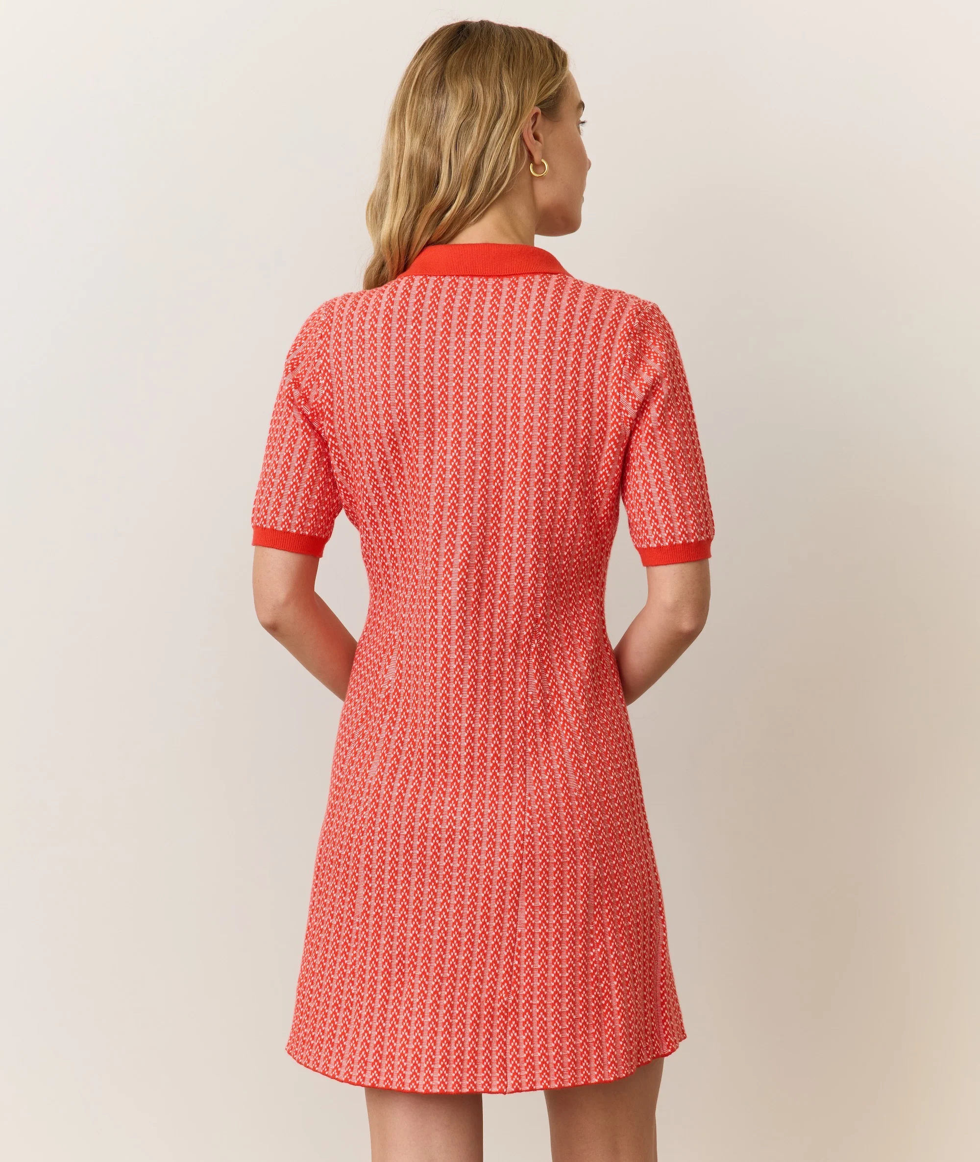 Alice Textured Polo Dress - Image 3
