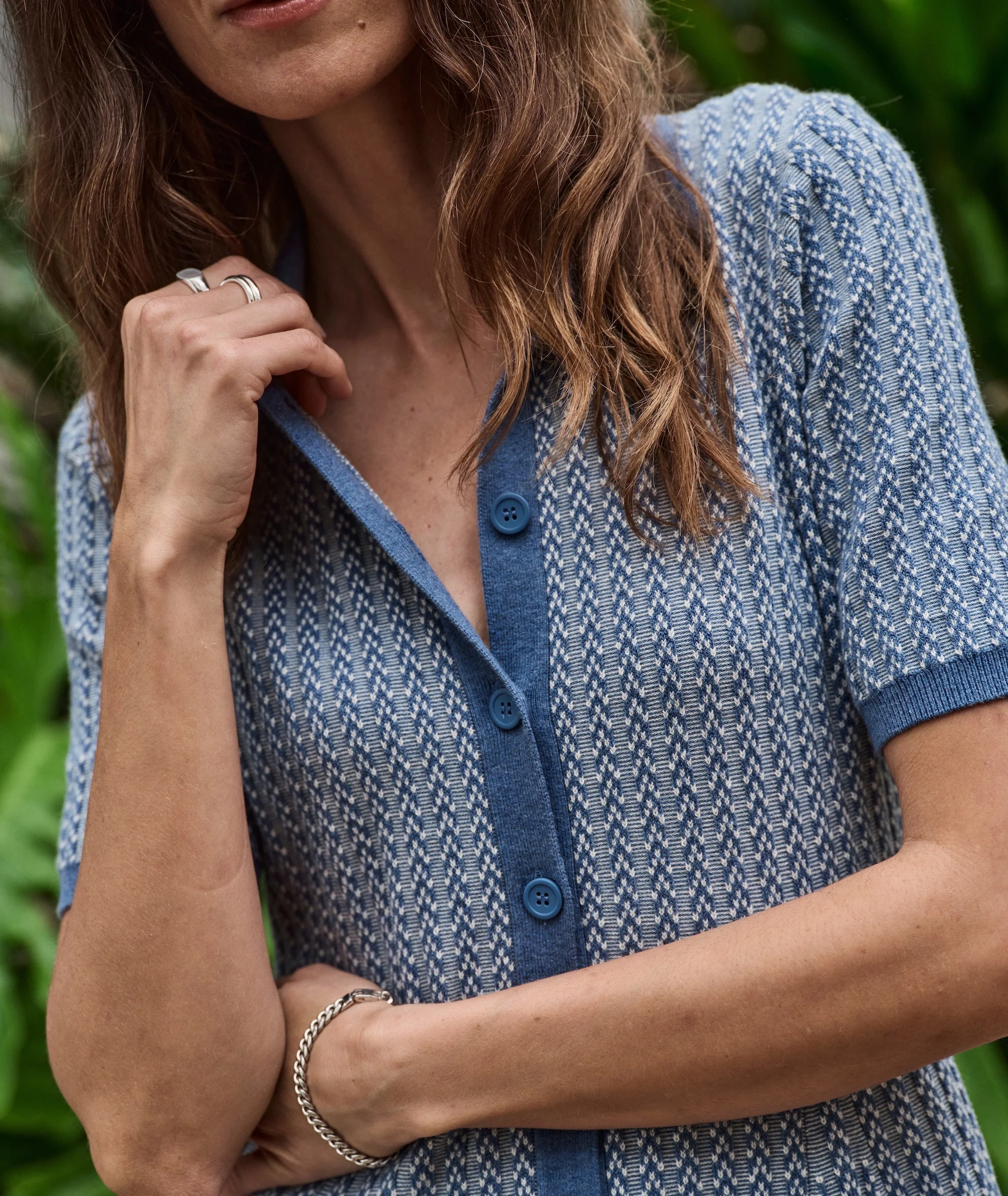 Alice Textured Polo Dress - Image 4