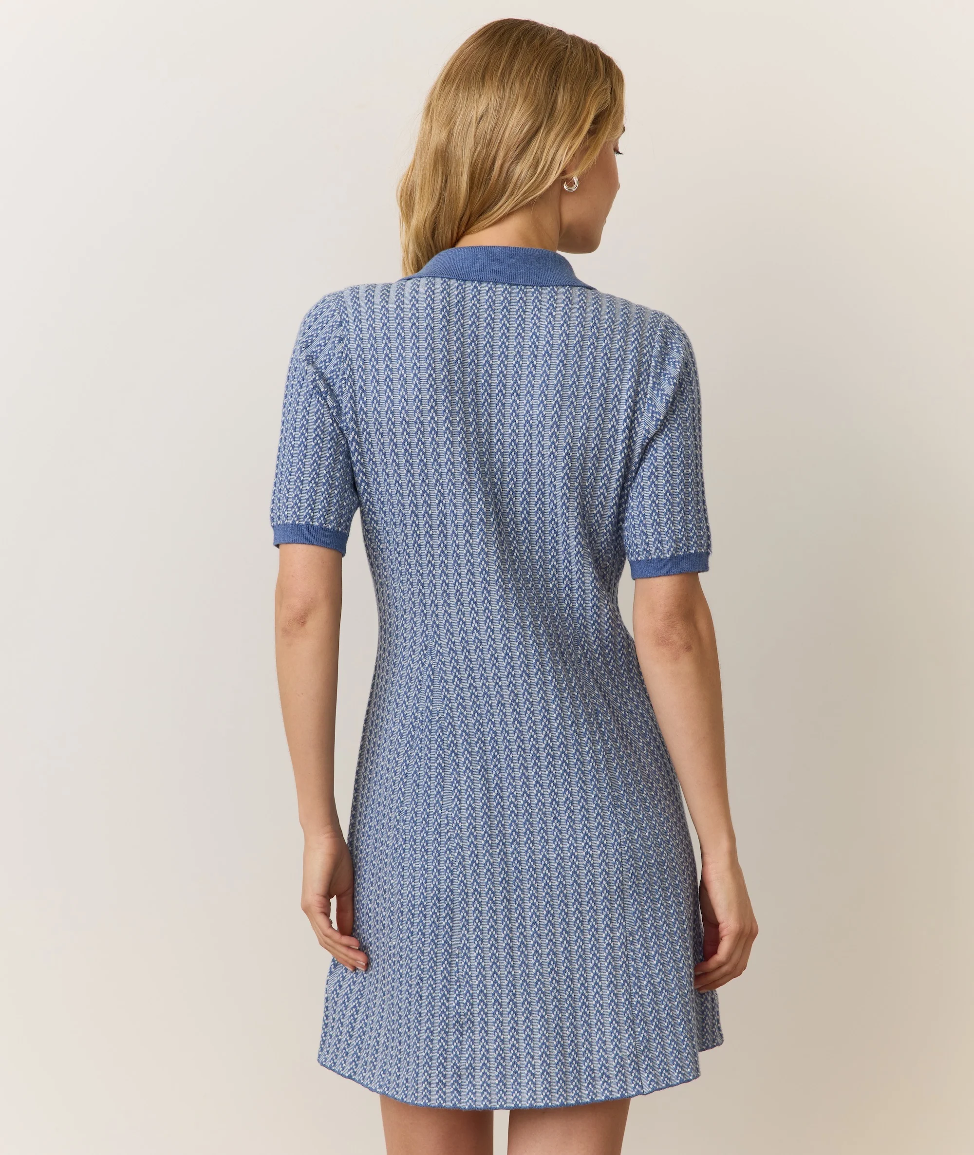 Alice Textured Polo Dress - Image 6