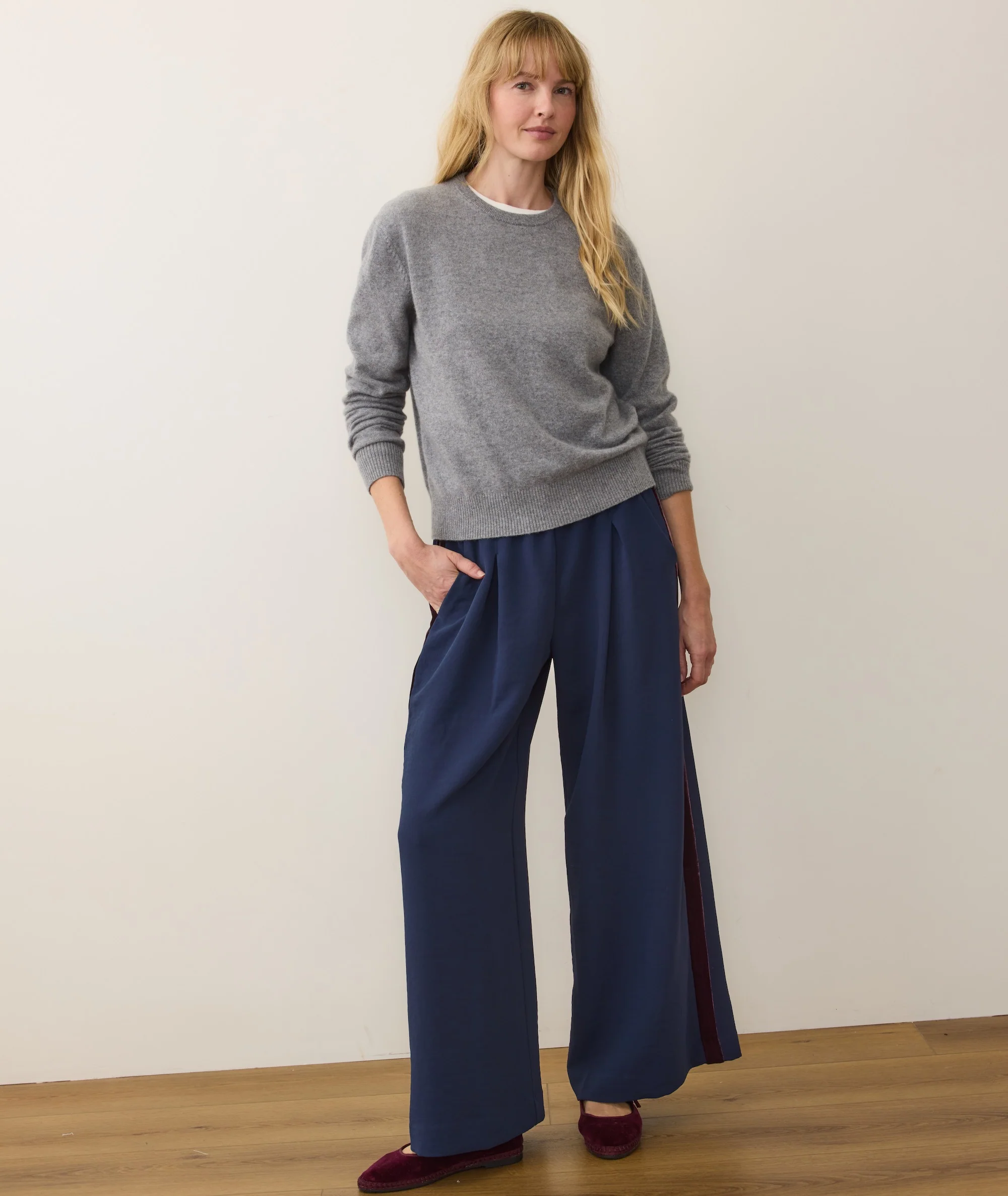 Allison Pleated Wide Leg Trouser