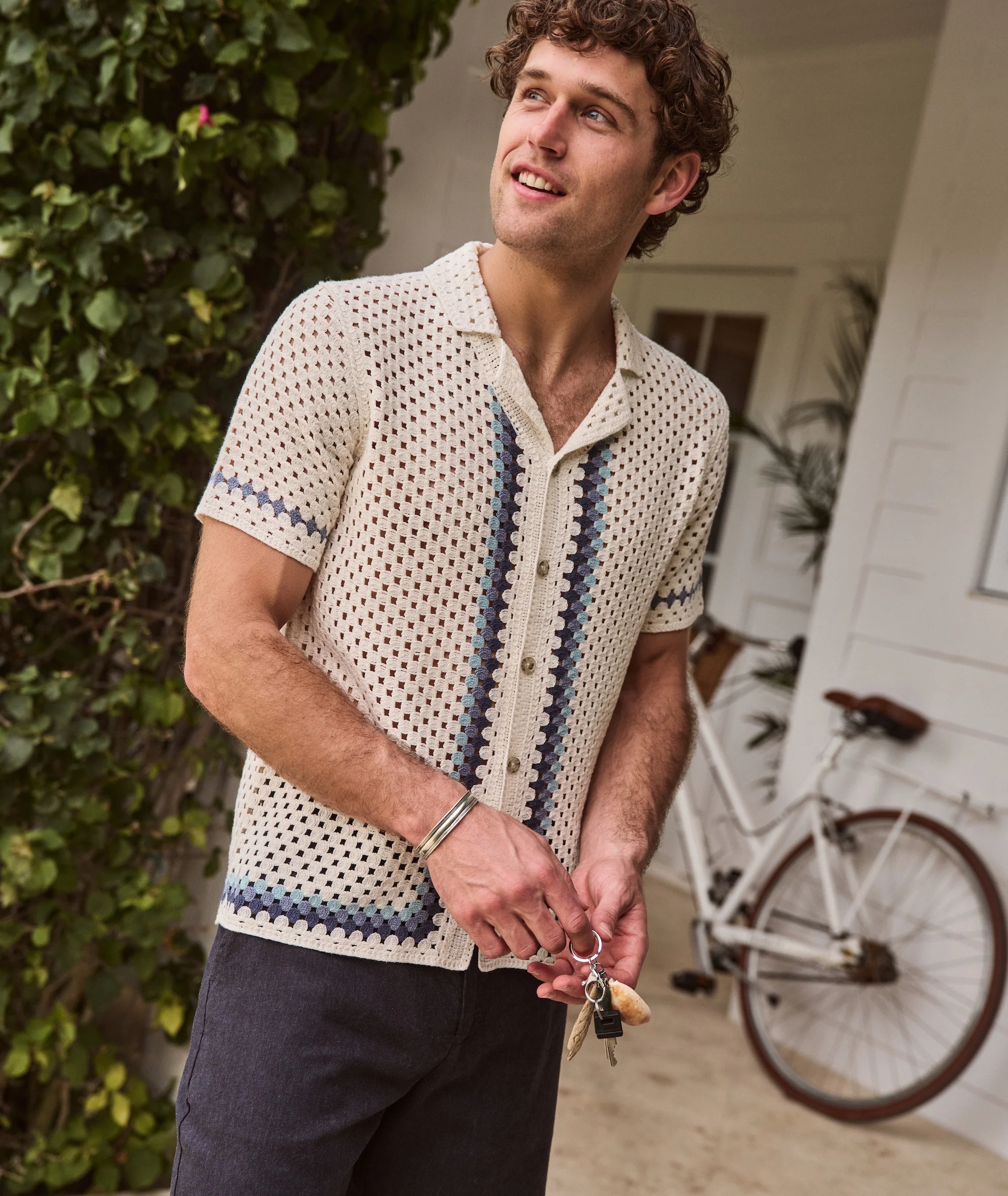 Ace Crochet Resort Shirt - Image 3