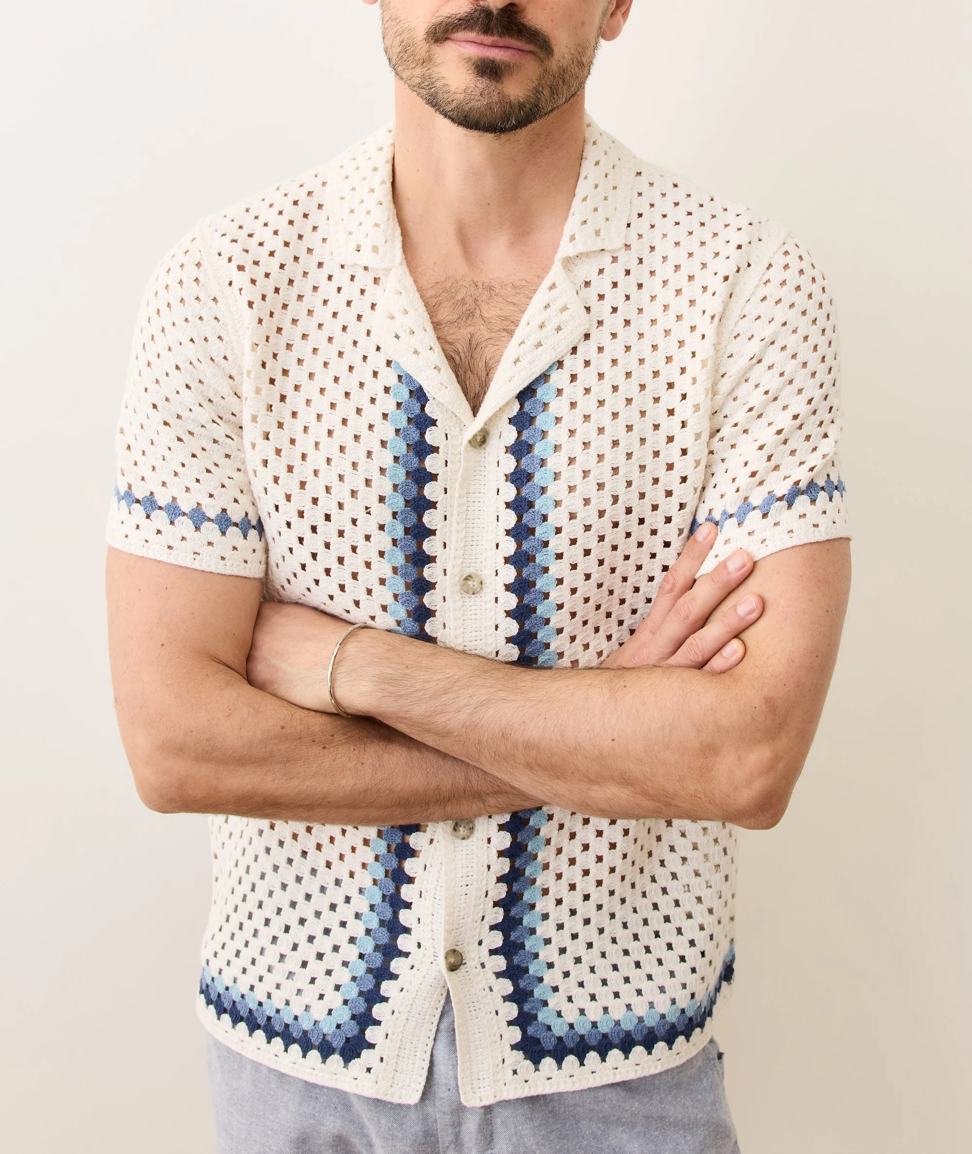 Ace Crochet Resort Shirt - Image 7