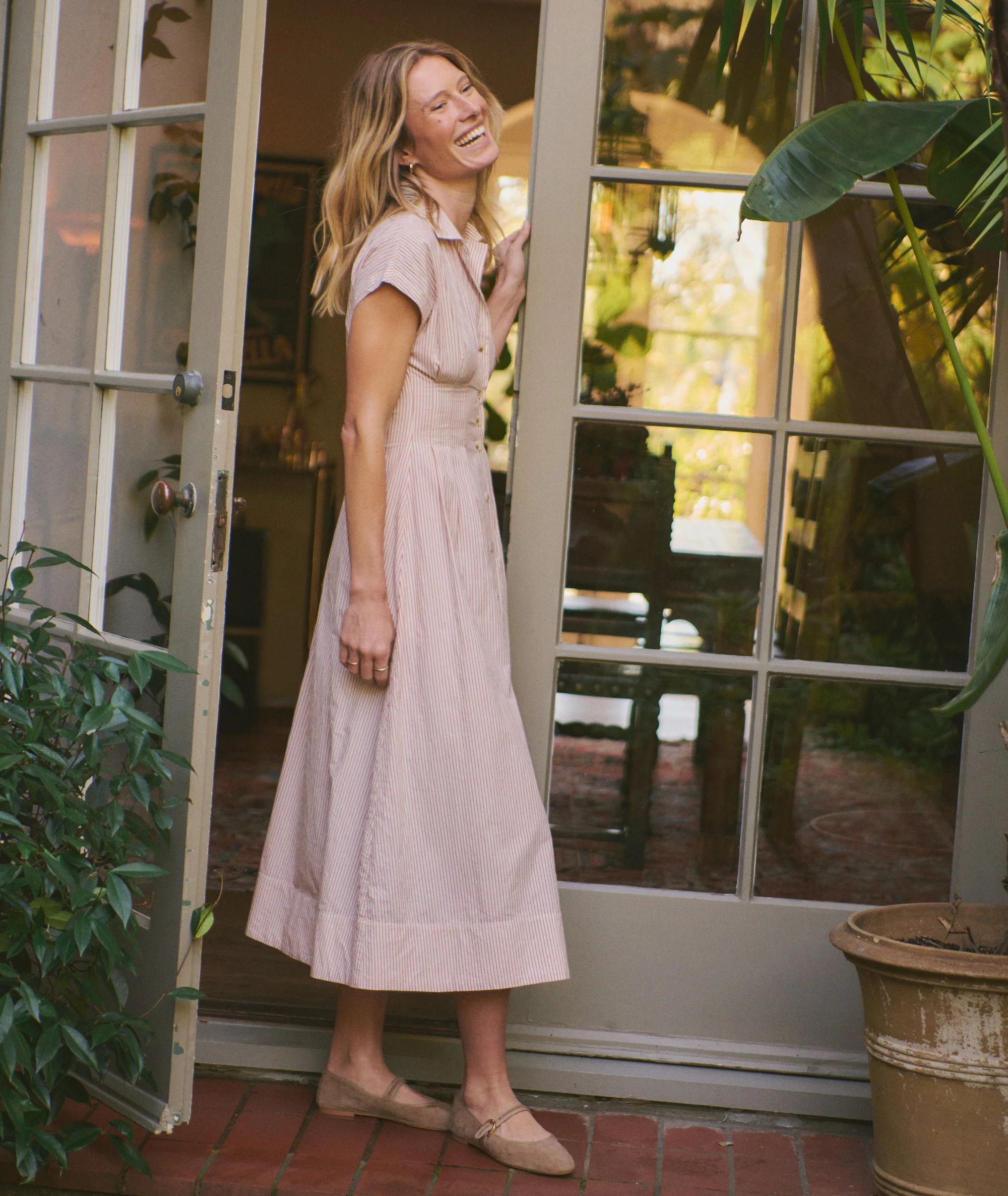 Arden Midi Shirt Dress - Image 2