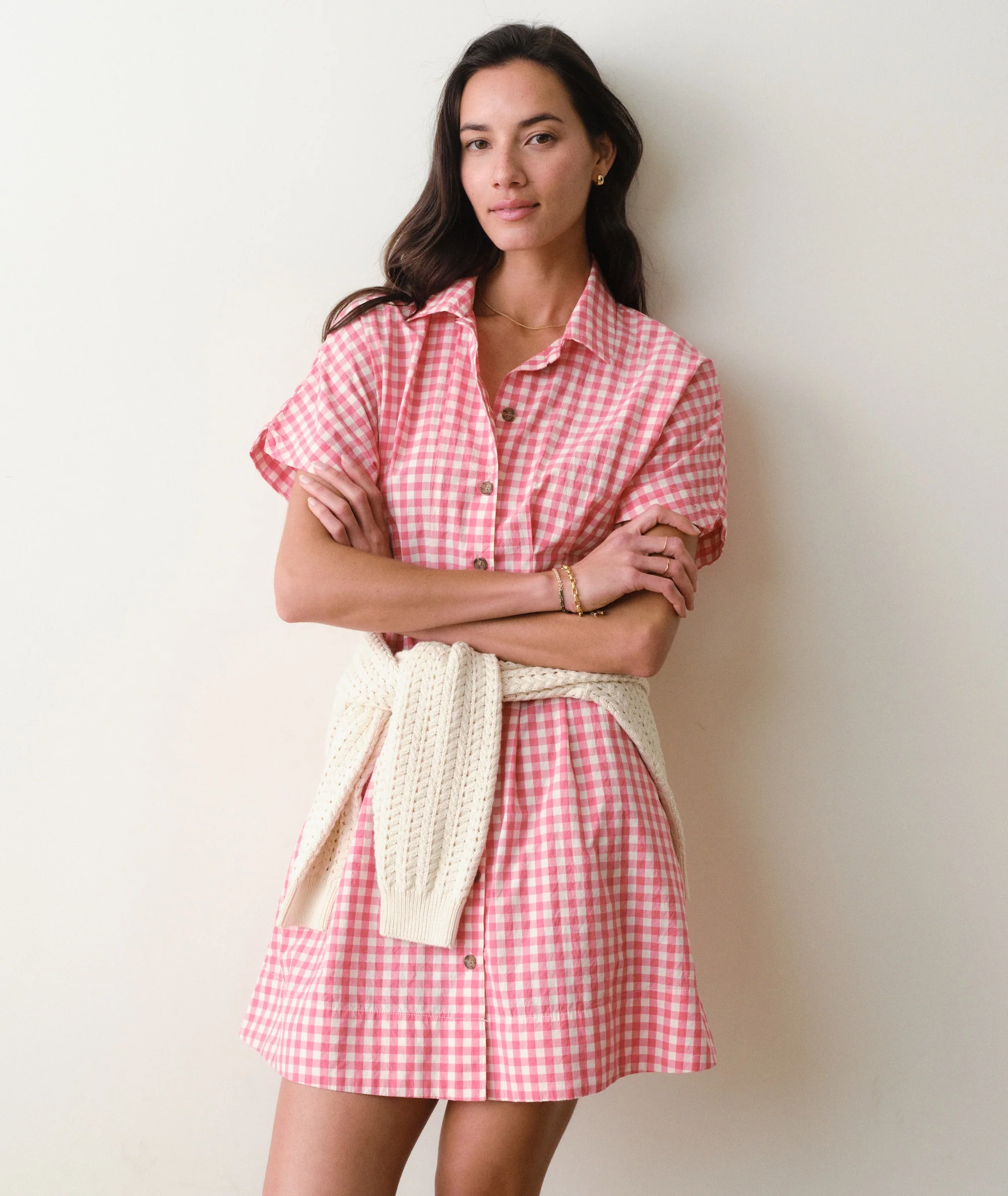 Arden Mini Shirt Dress - Image 6