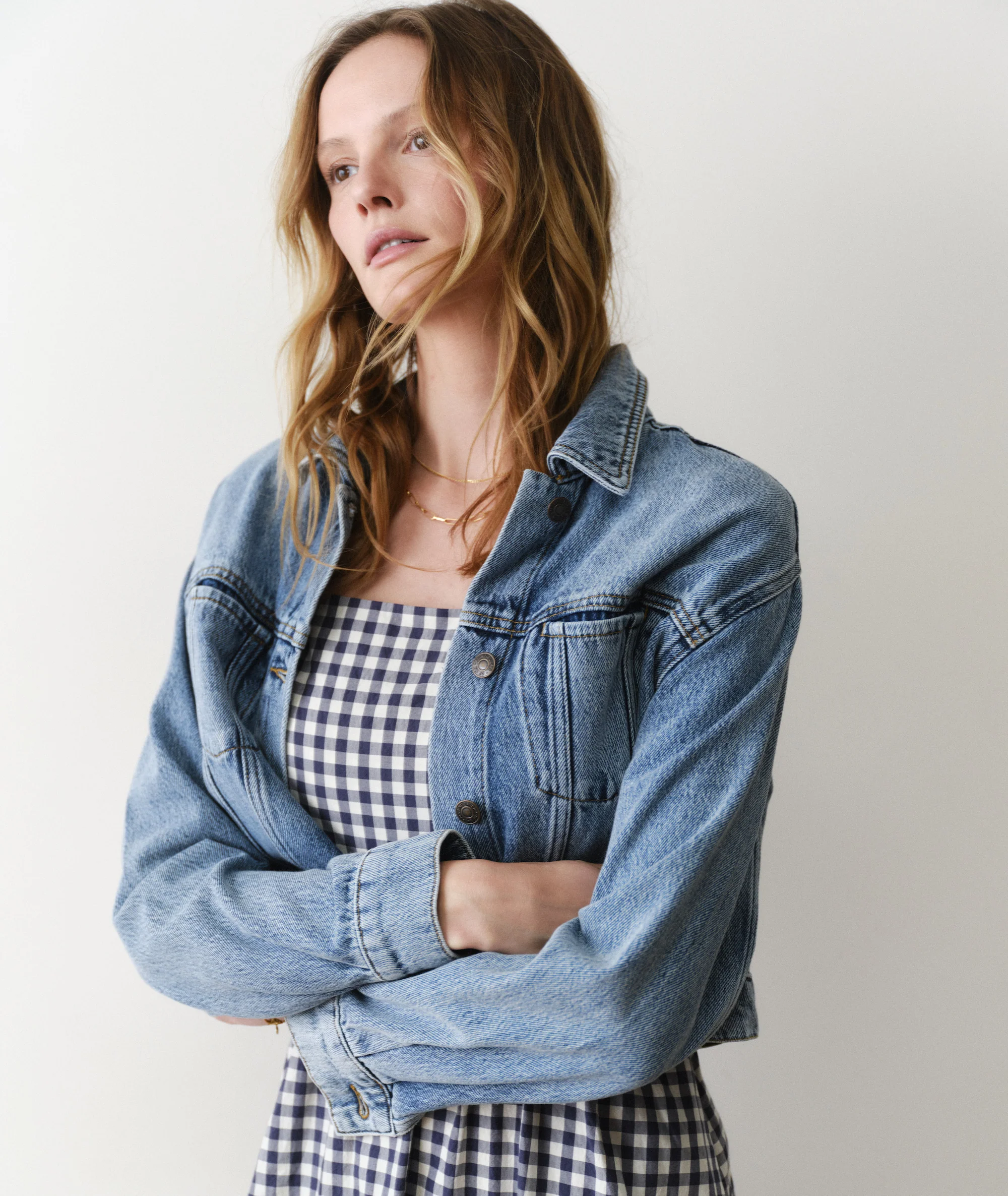Ash Crop Denim Jacket - Image 3