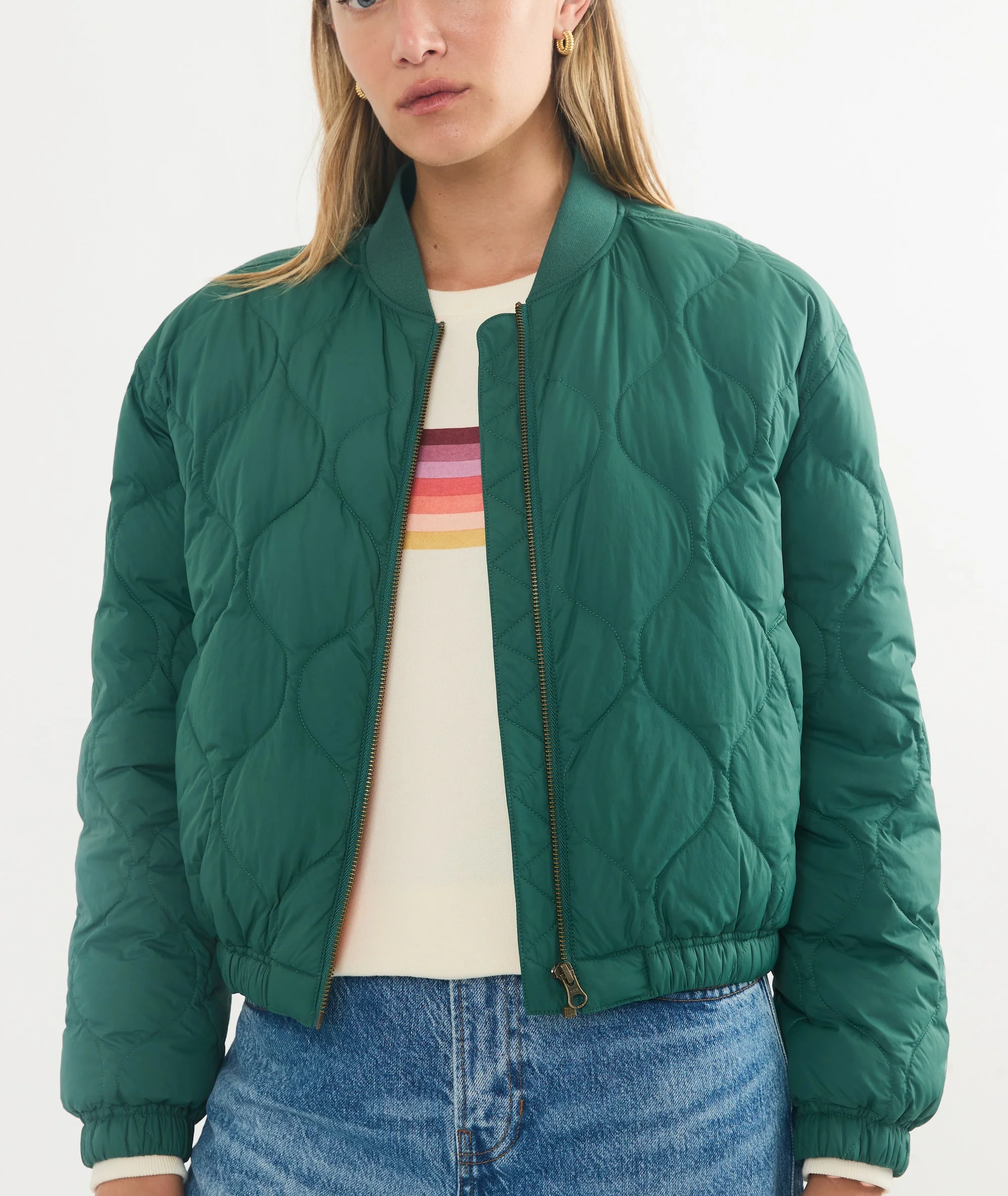 Avalon Lightweight Quilted Bomber - Image 5