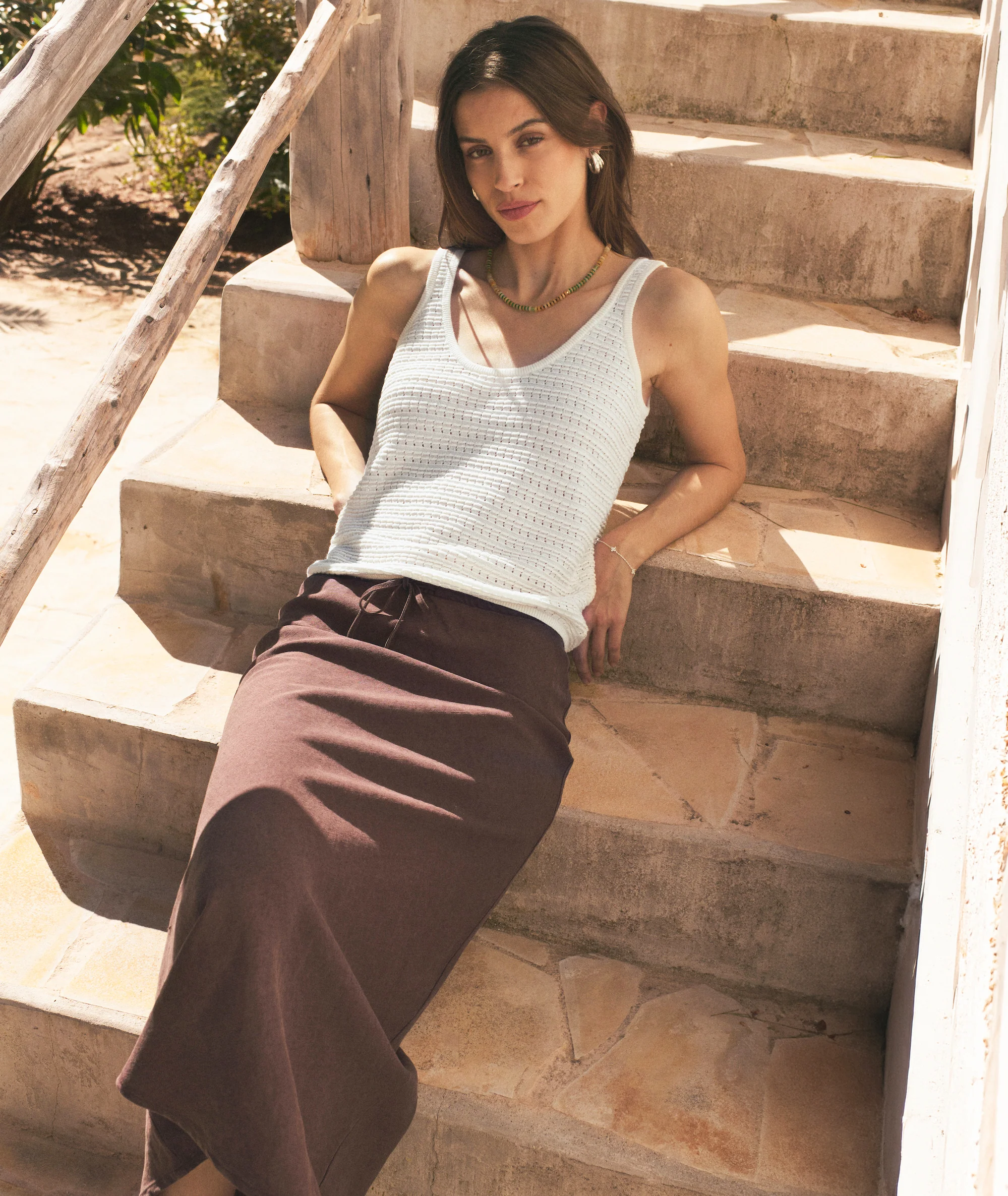 Avery Linen Midi Skirt - Image 4