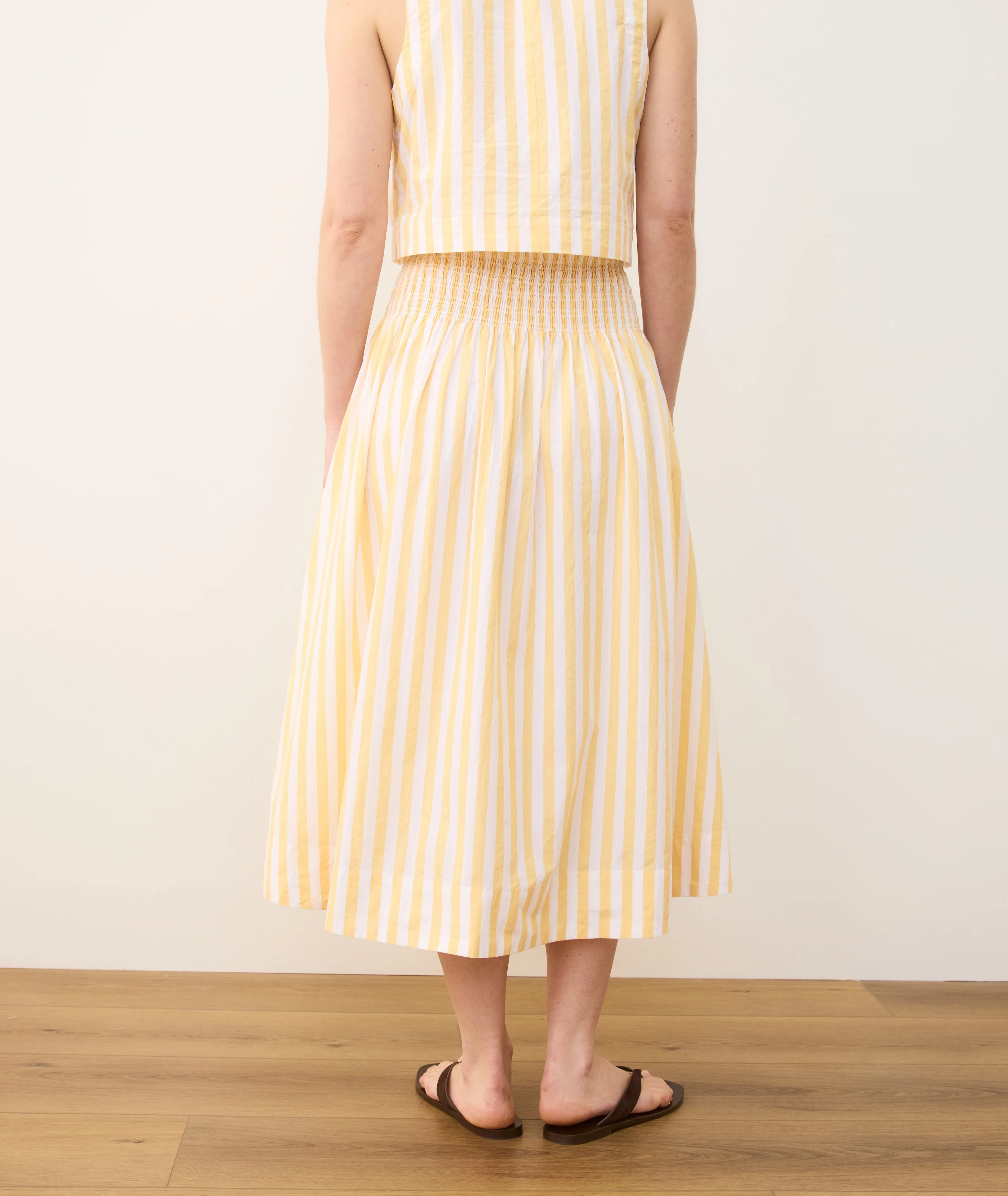 Bea Poplin Midi Skirt - Image 6