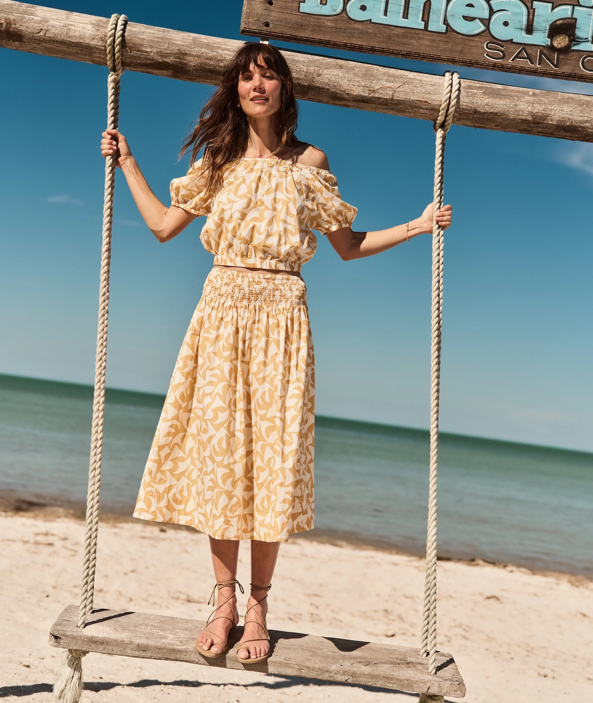 Bea Poplin Midi Skirt - Image 3