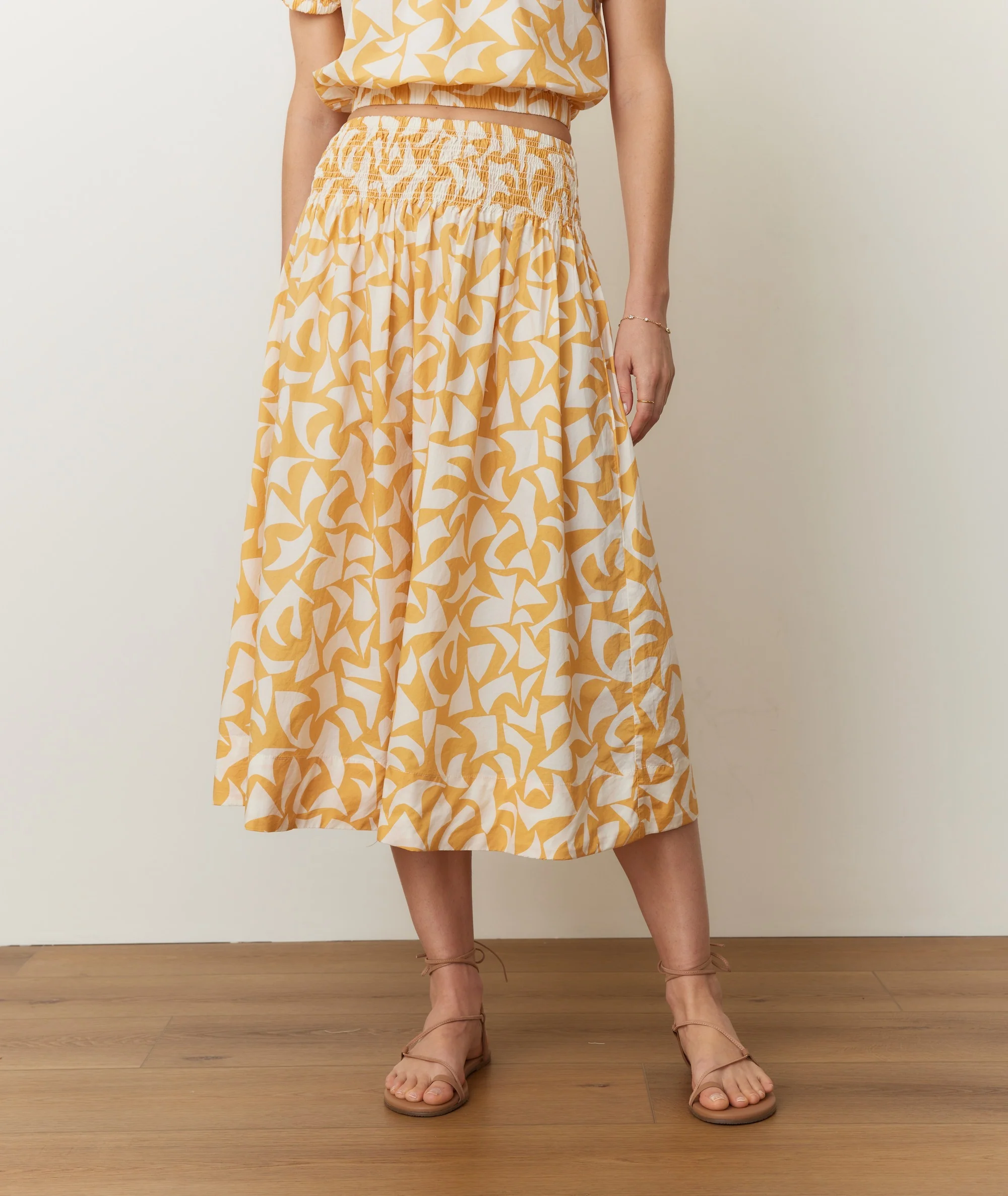 Bea Poplin Midi Skirt - Image 4