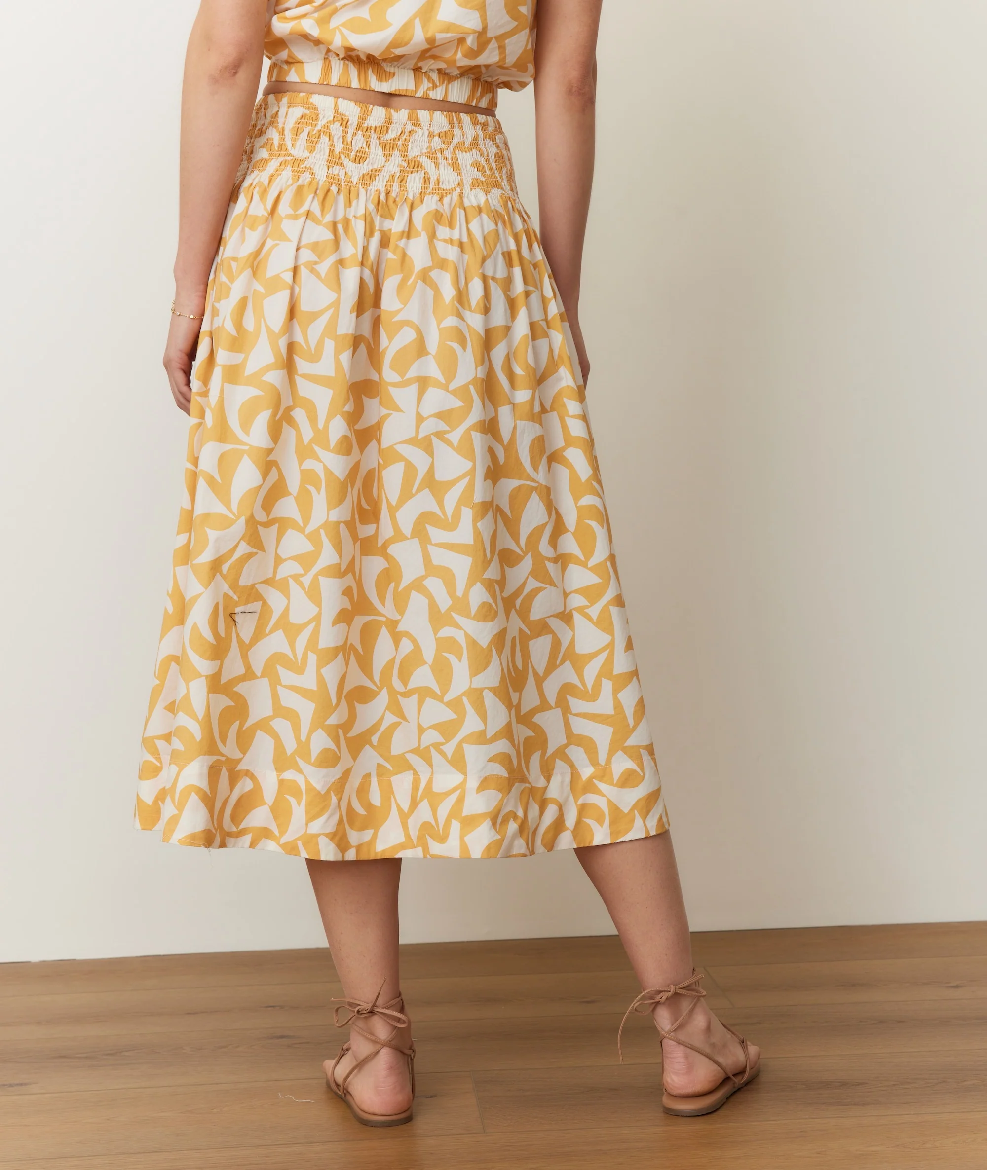 Bea Poplin Midi Skirt - Image 5