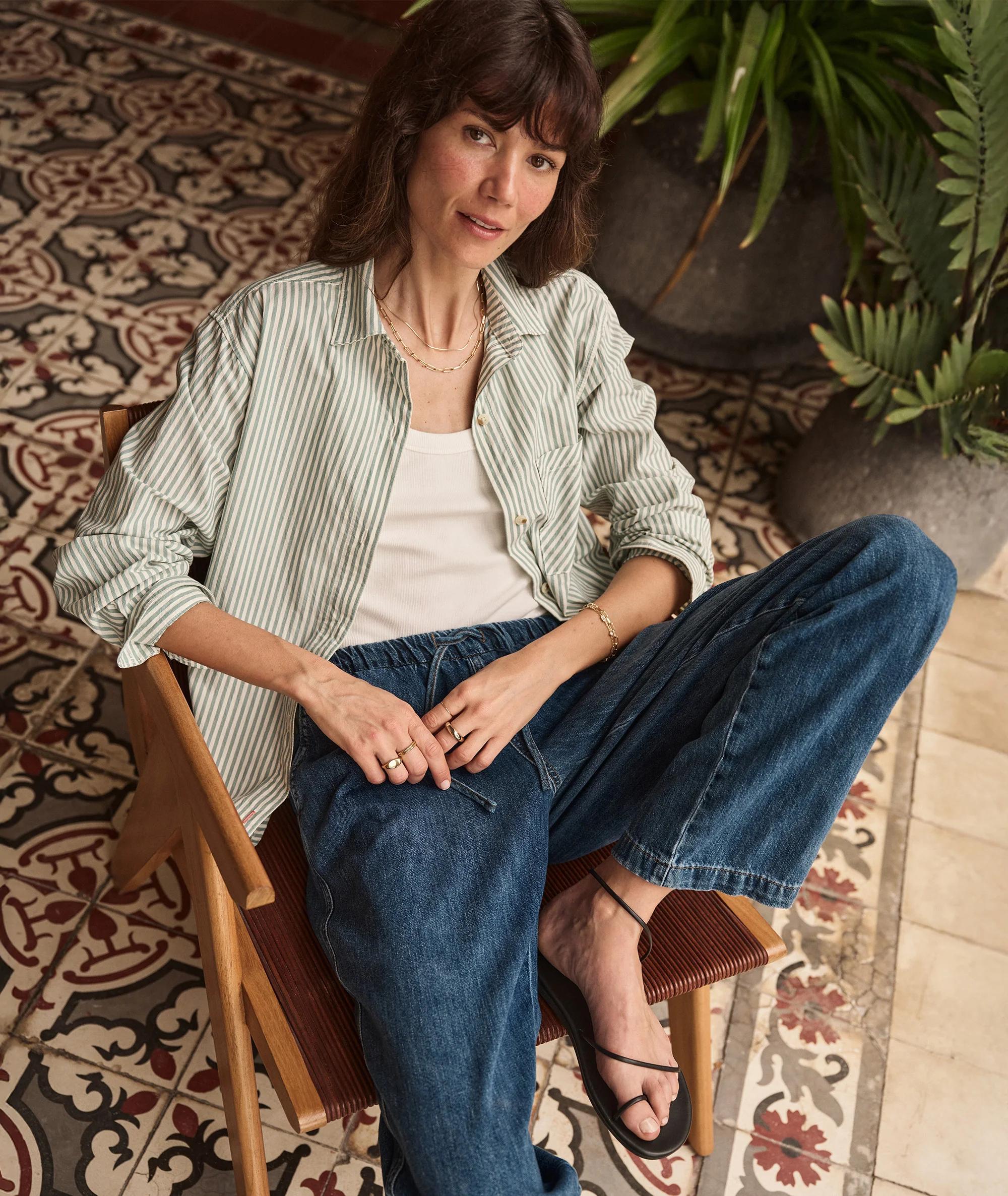 Jane Relaxed Shirt in Cali Poplin - Image 4