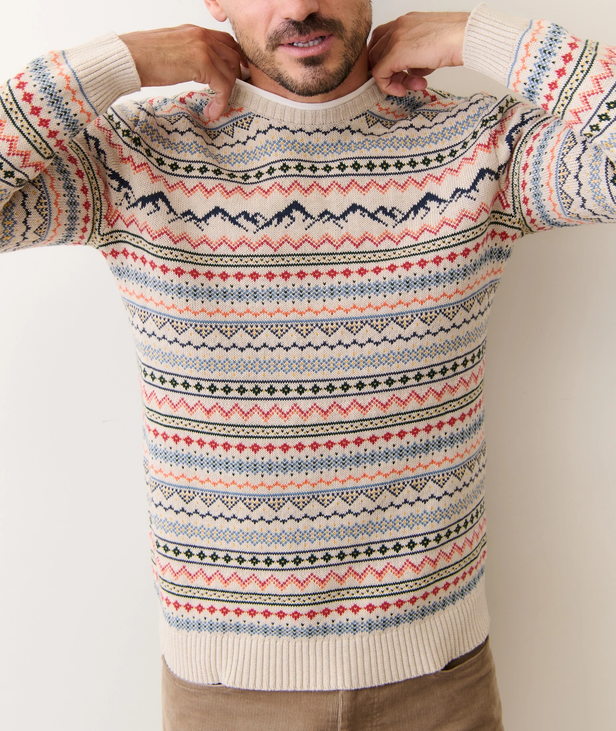 California Fair Isle Crew Sweater - Image 3