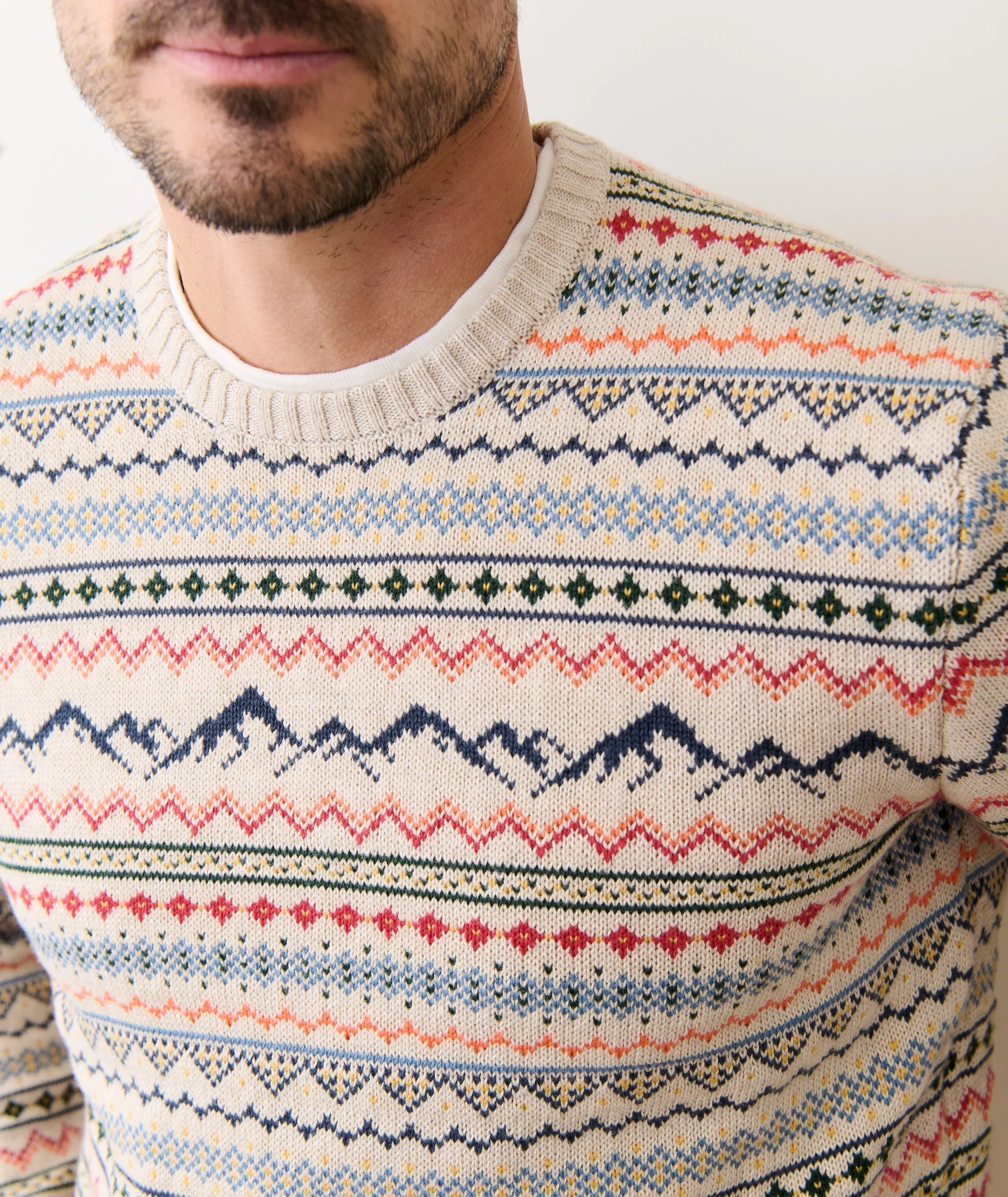California Fair Isle Crew Sweater - Image 5