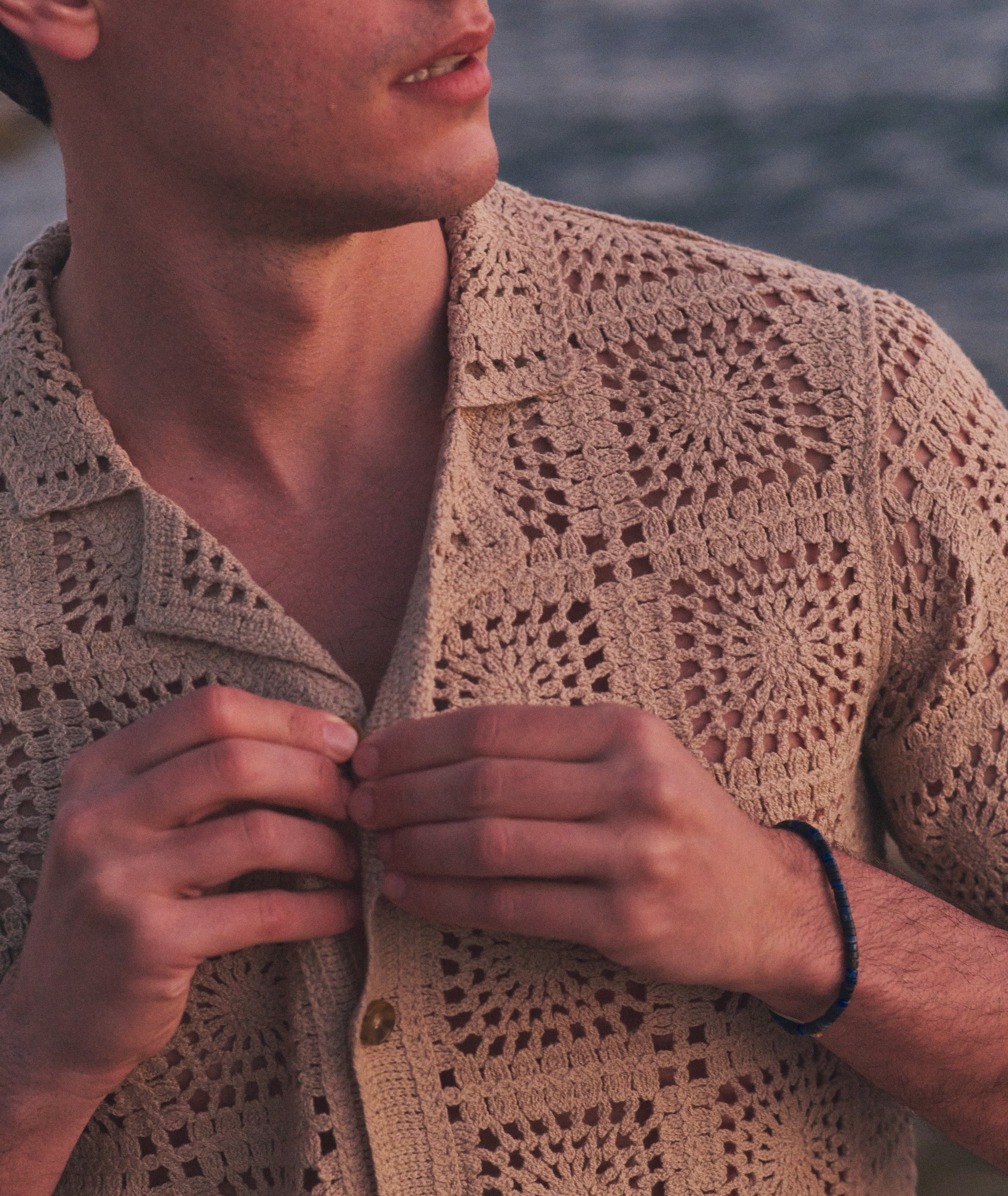 Callum Crochet Button Down - Image 3