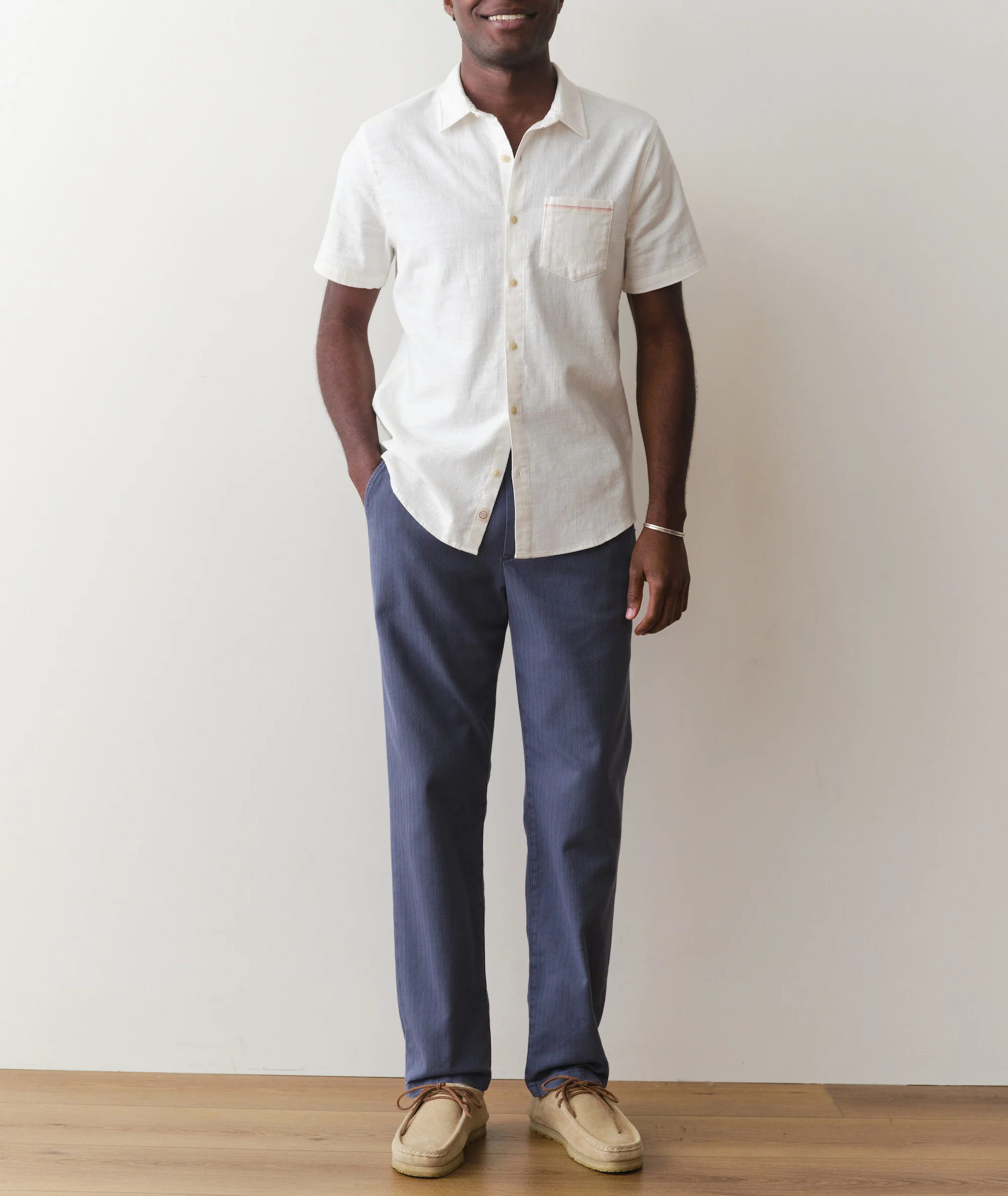 Stretch Selvage Short Sleeve Shirt - Image 7