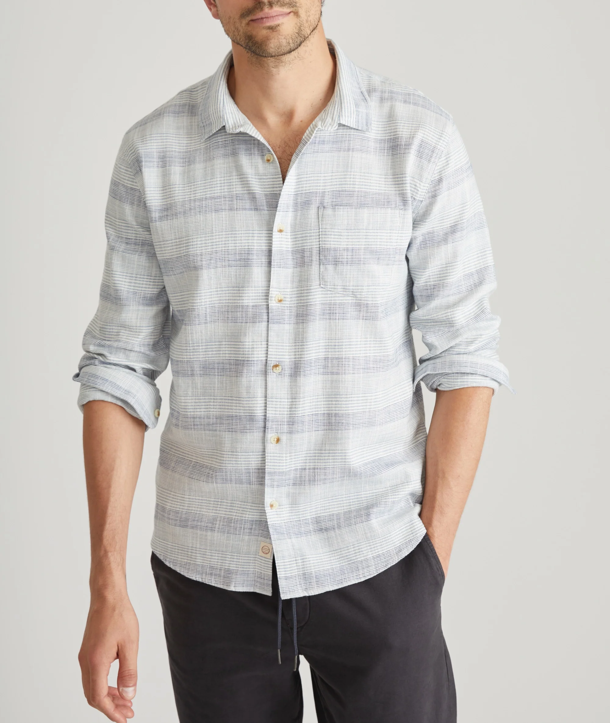 Stretch Selvage Long Sleeve Shirt - Image 2
