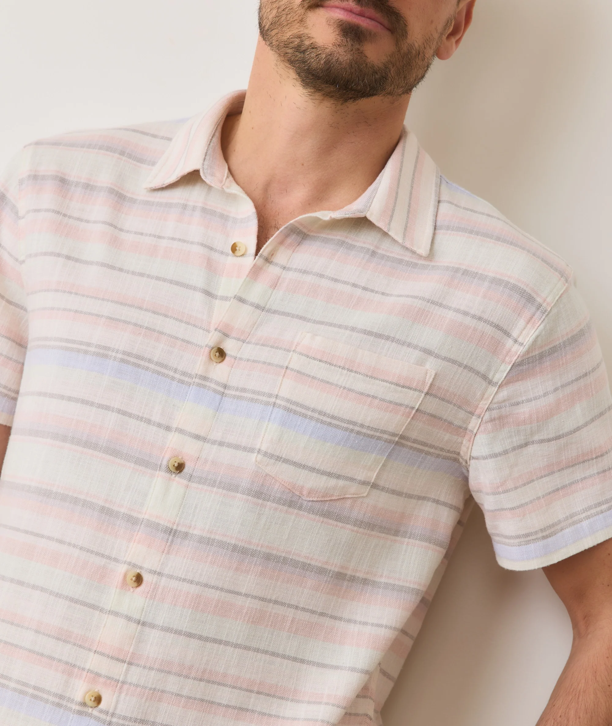Stretch Selvage Short Sleeve Shirt - Image 4