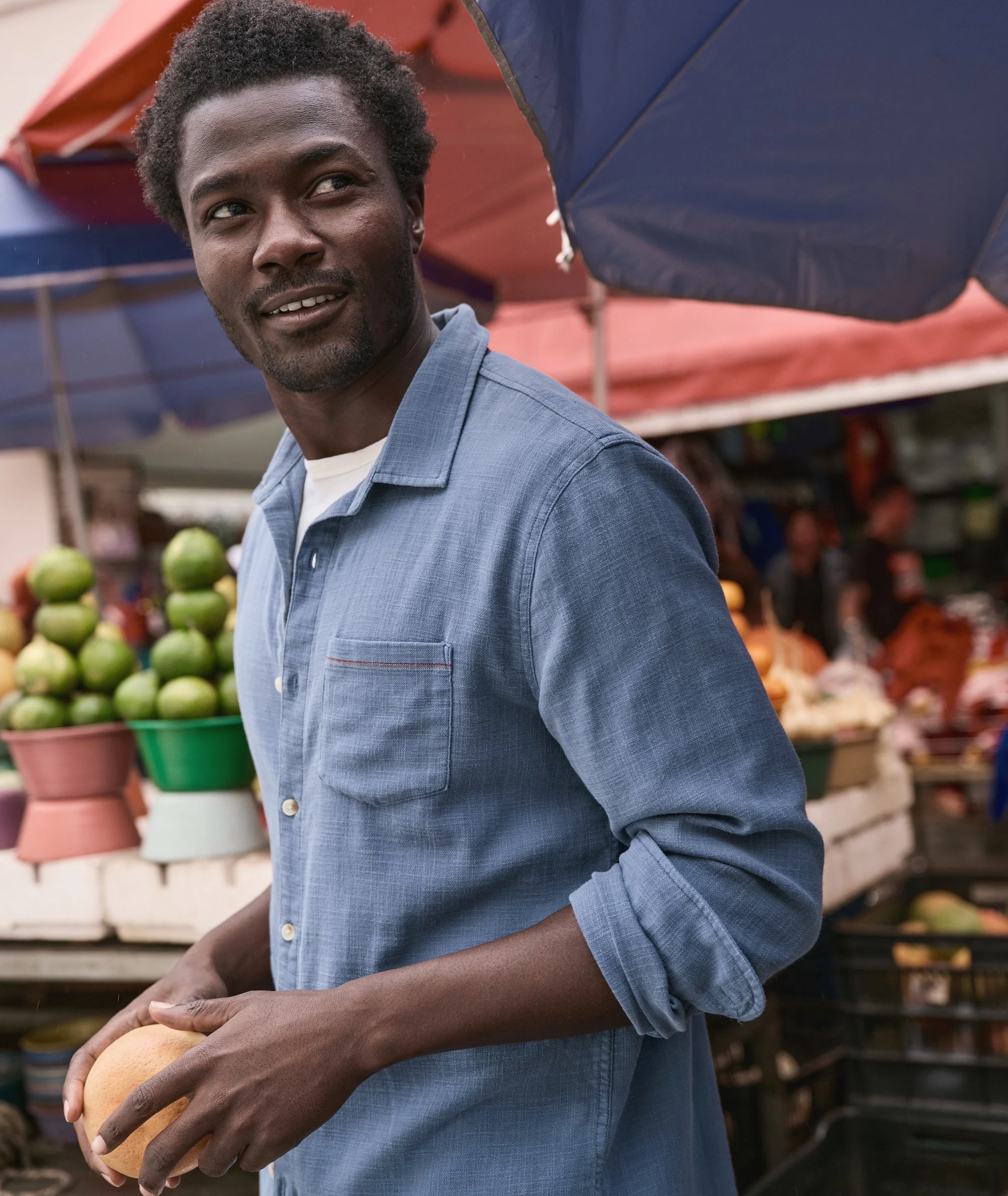 Stretch Selvage Long Sleeve Shirt - Image 4