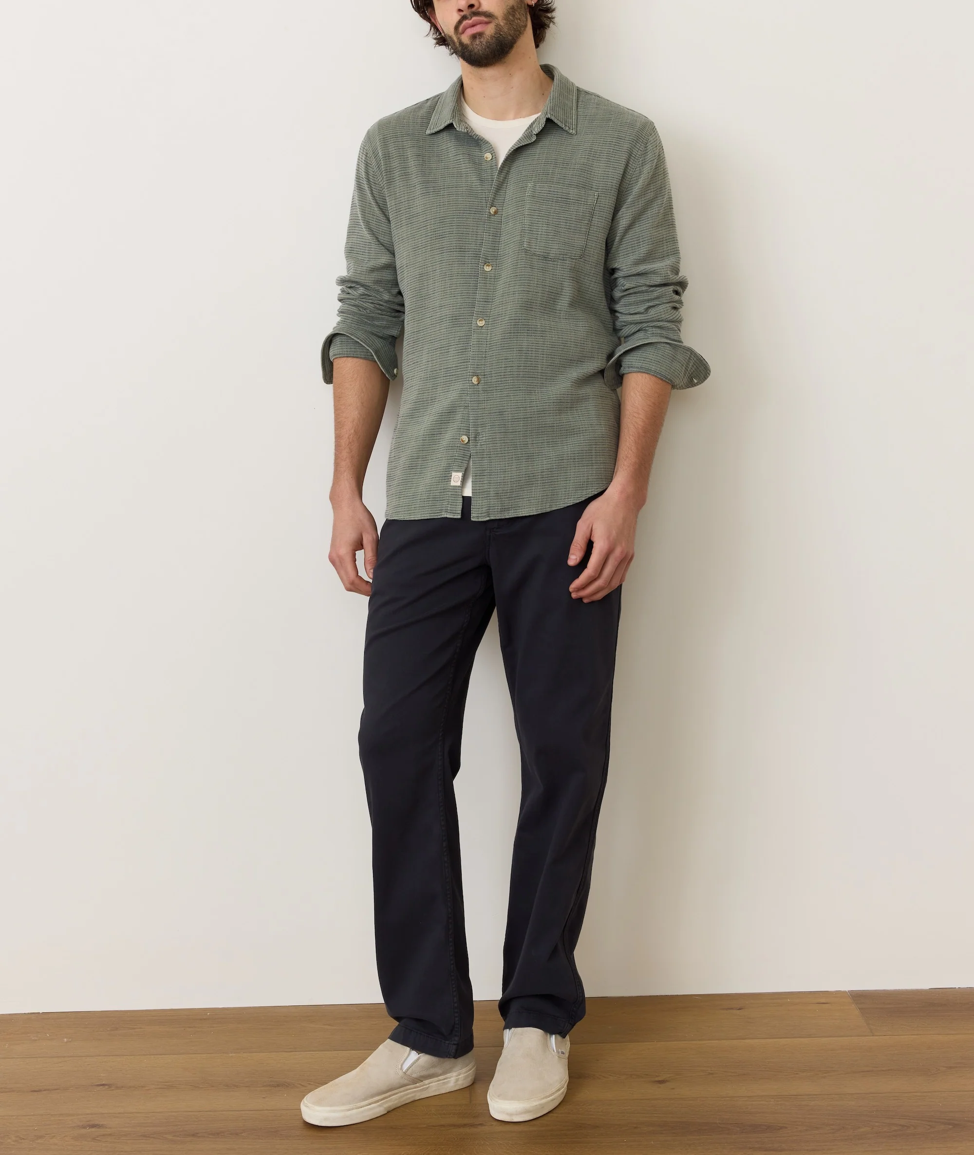 Stretch Selvage Long Sleeve Shirt - Image 6