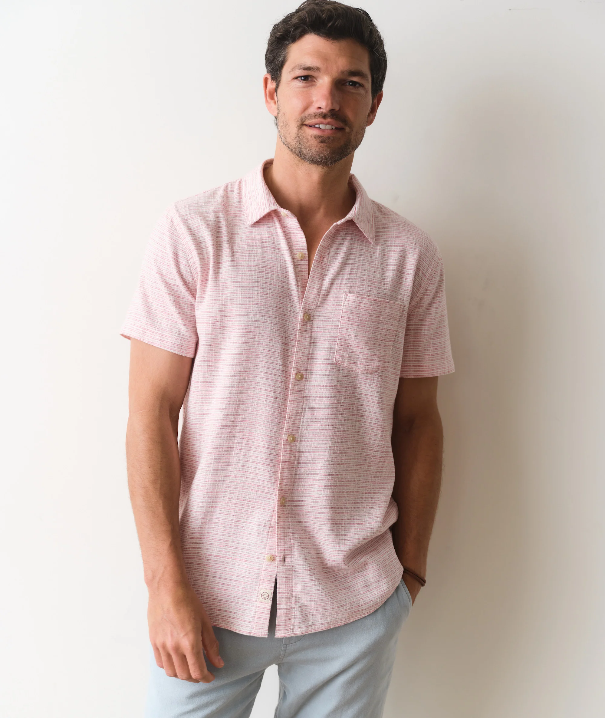 Stretch Selvage Short Sleeve Shirt - Image 3