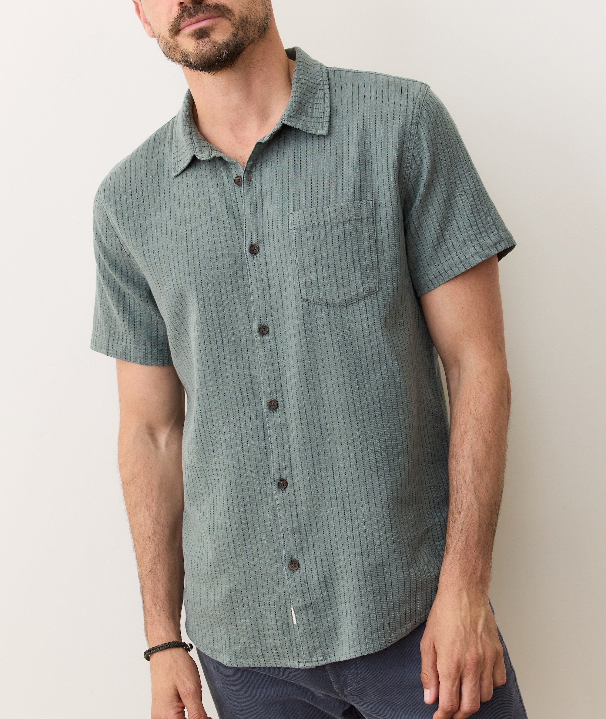 Stretch Selvage Short Sleeve Shirt - Image 2