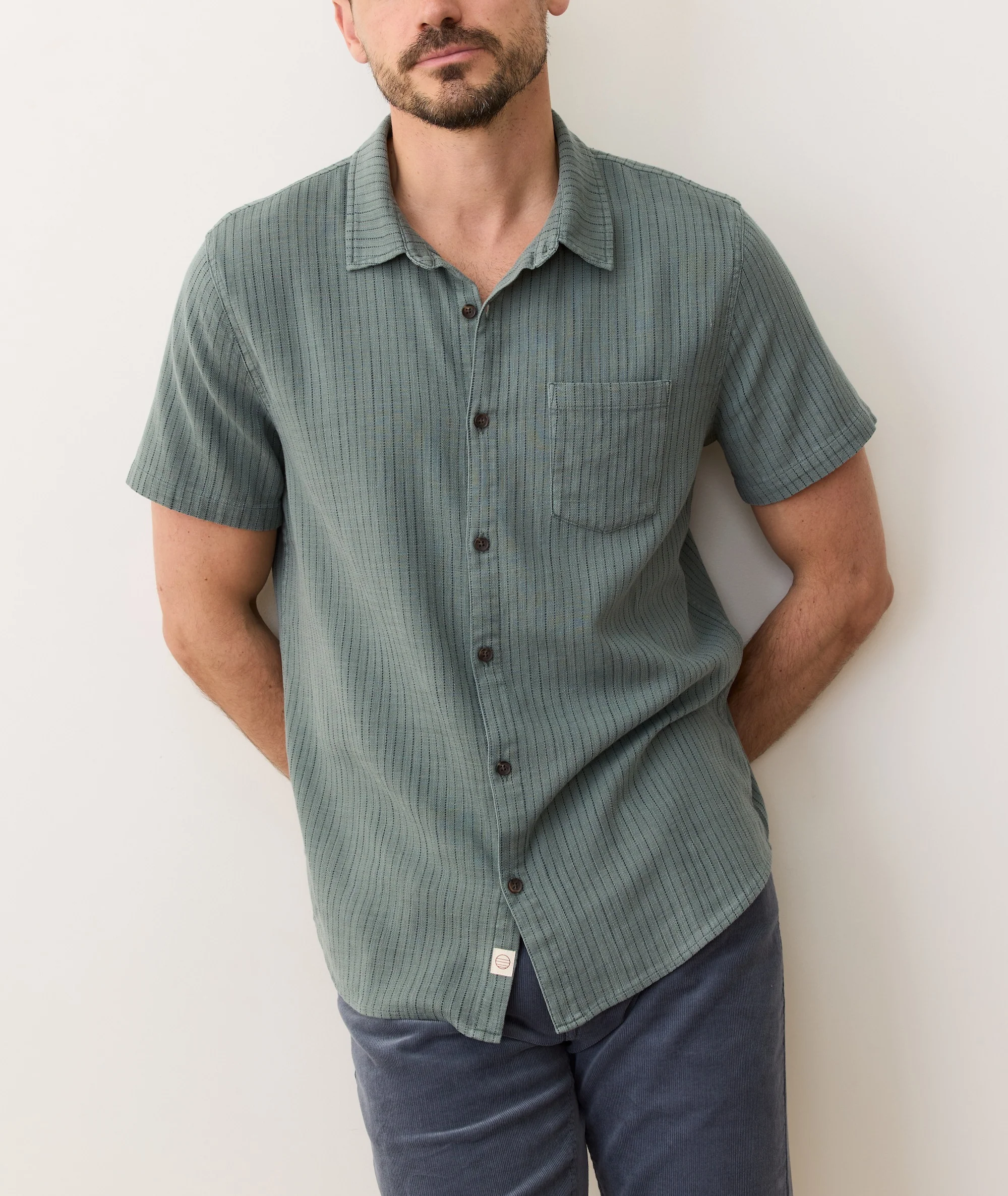 Stretch Selvage Short Sleeve Shirt - Image 3