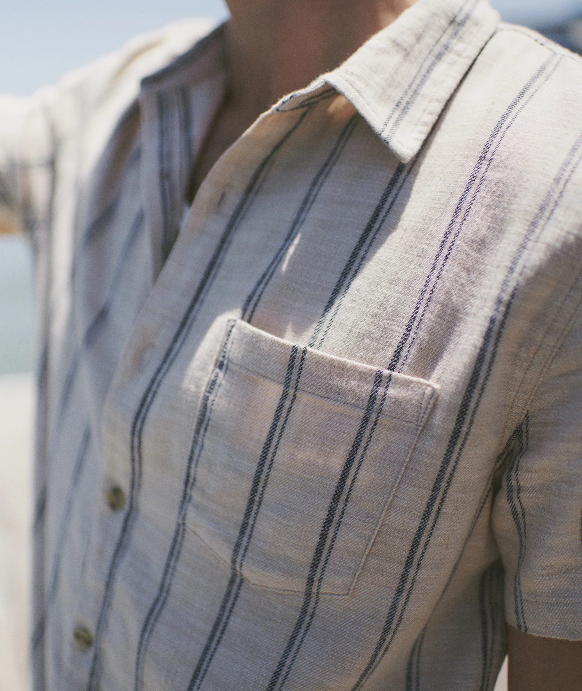 Stretch Selvage Short Sleeve Shirt - Image 3