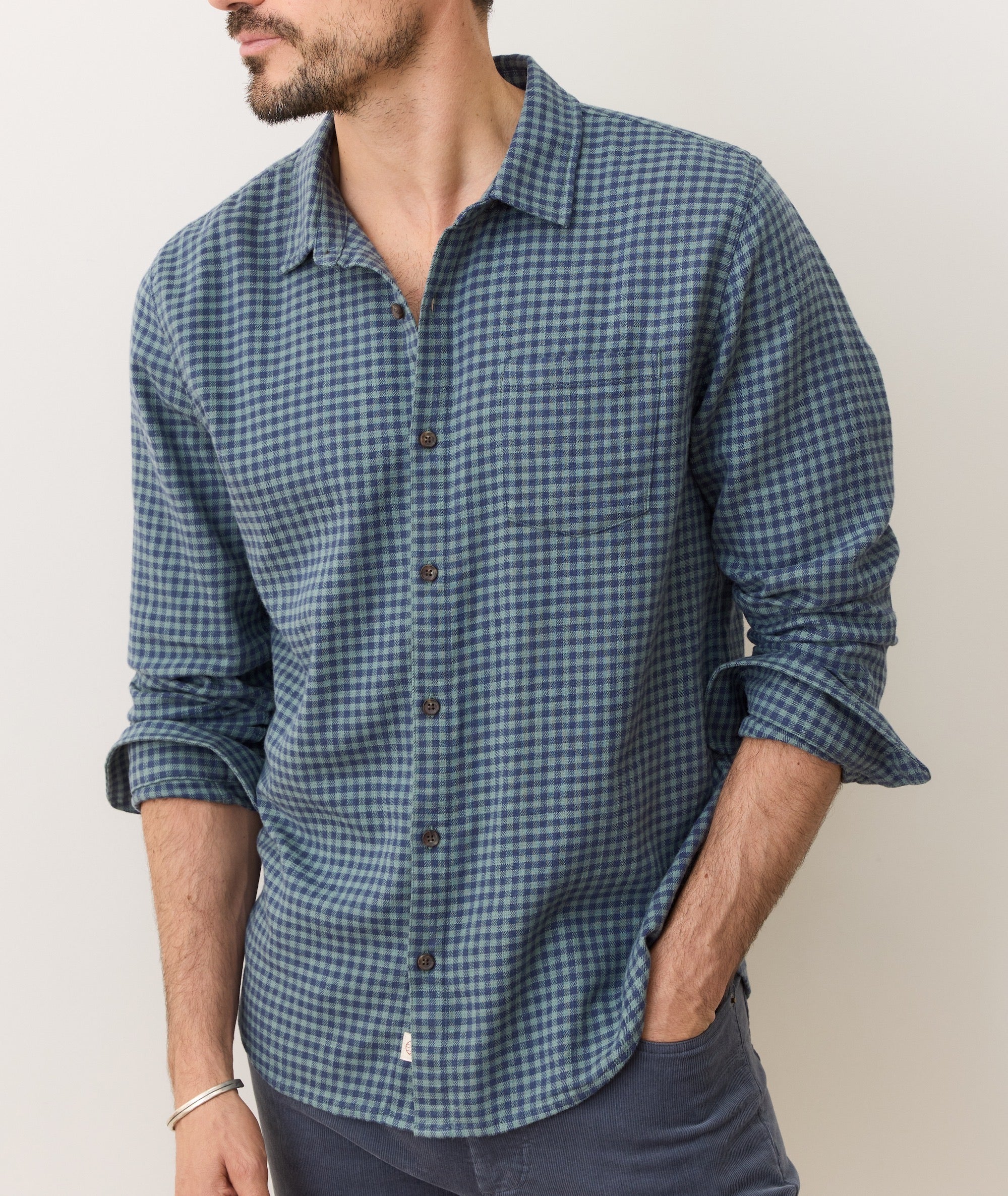Stretch Selvage Long Sleeve Shirt - Image 5