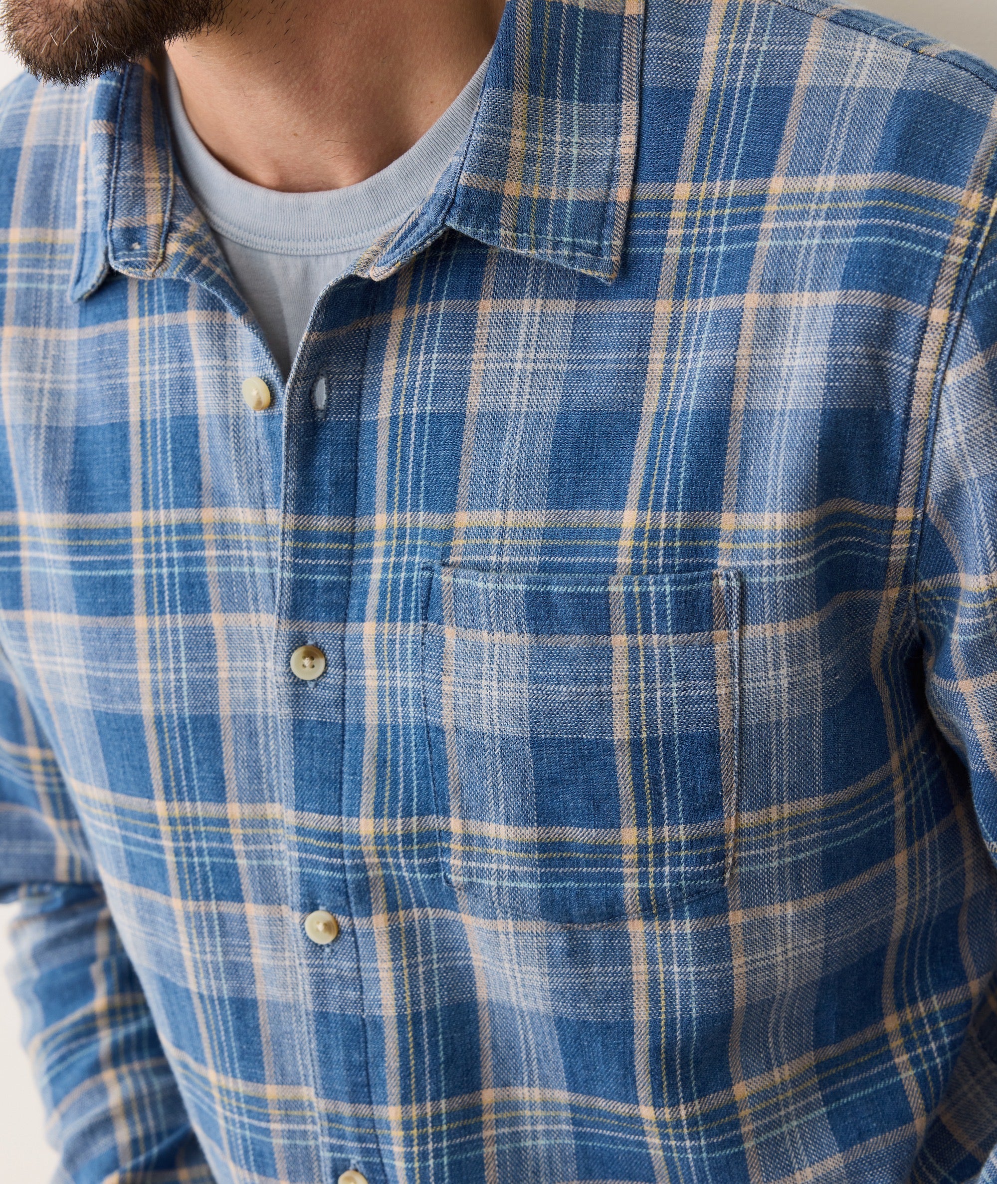Stretch Selvage Long Sleeve Shirt - Image 7