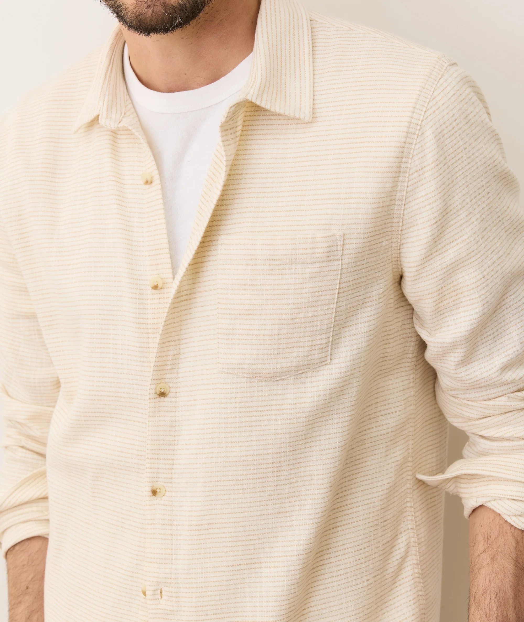Stretch Selvage Long Sleeve Shirt - Image 4