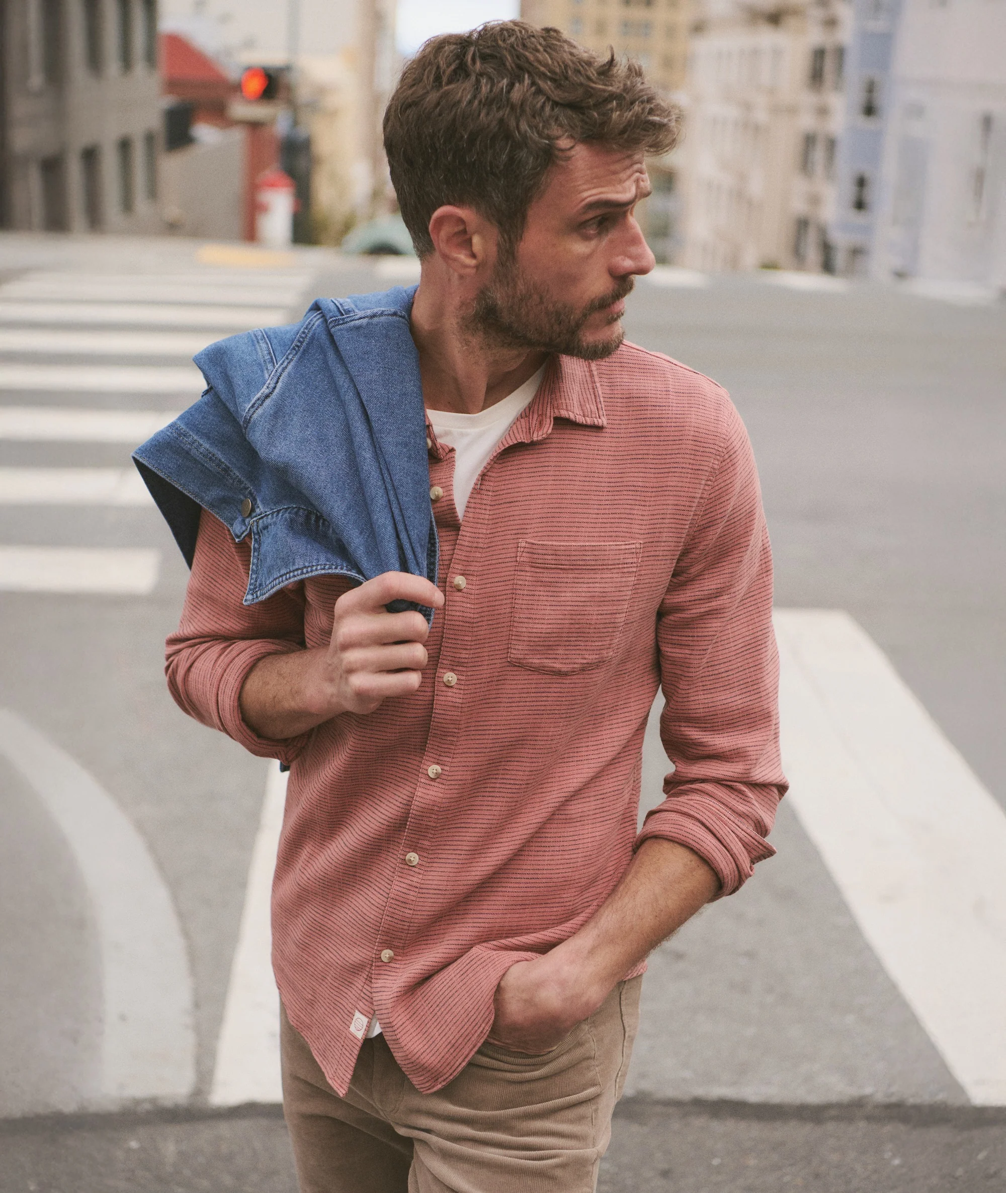 Stretch Selvage Long Sleeve Shirt - Image 2