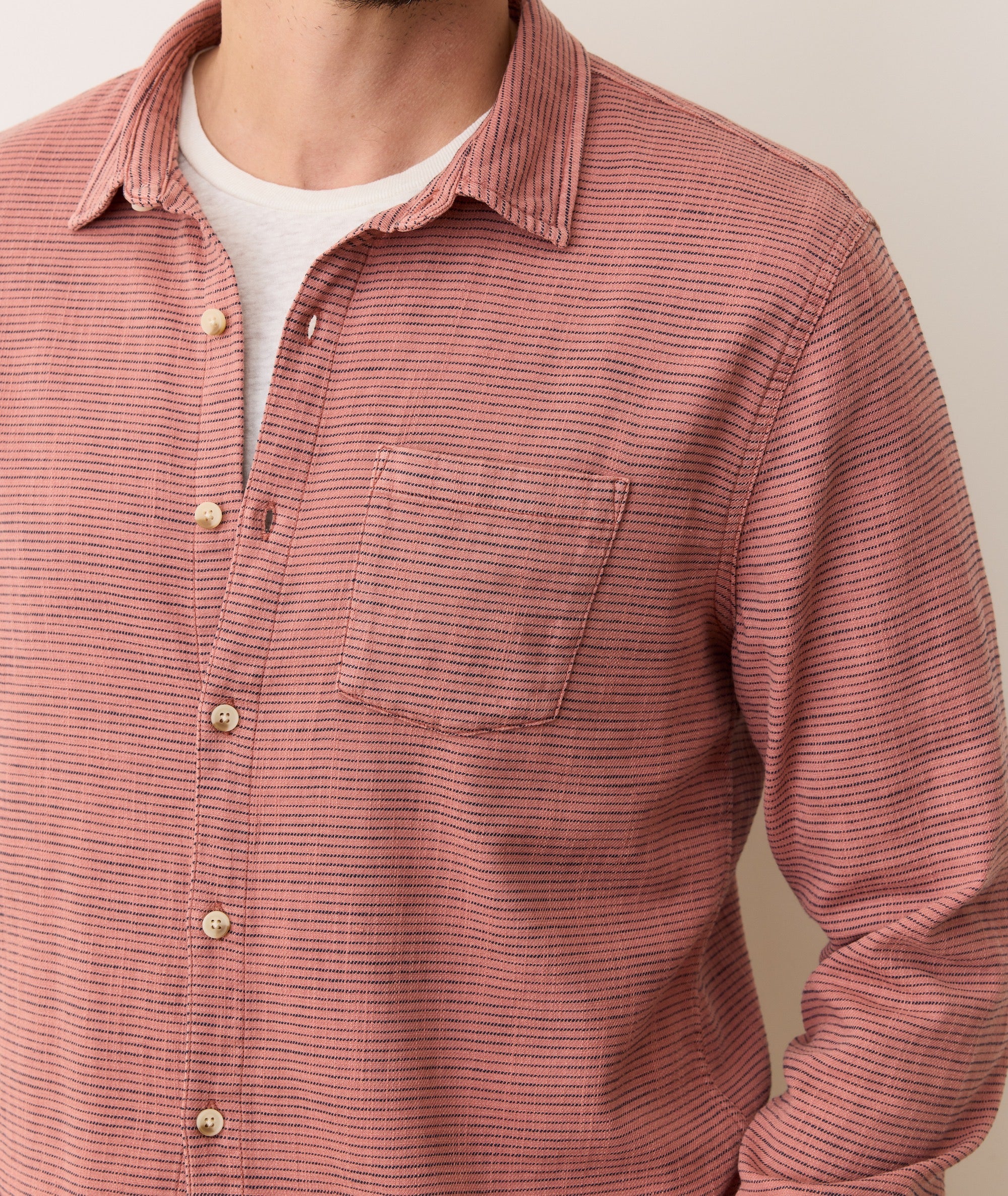 Stretch Selvage Long Sleeve Shirt - Image 7