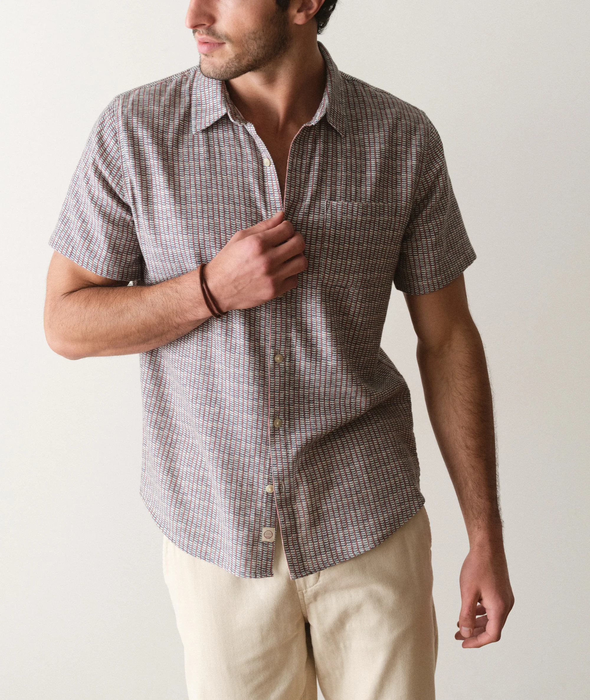 Stretch Selvage Short Sleeve Shirt - Image 3