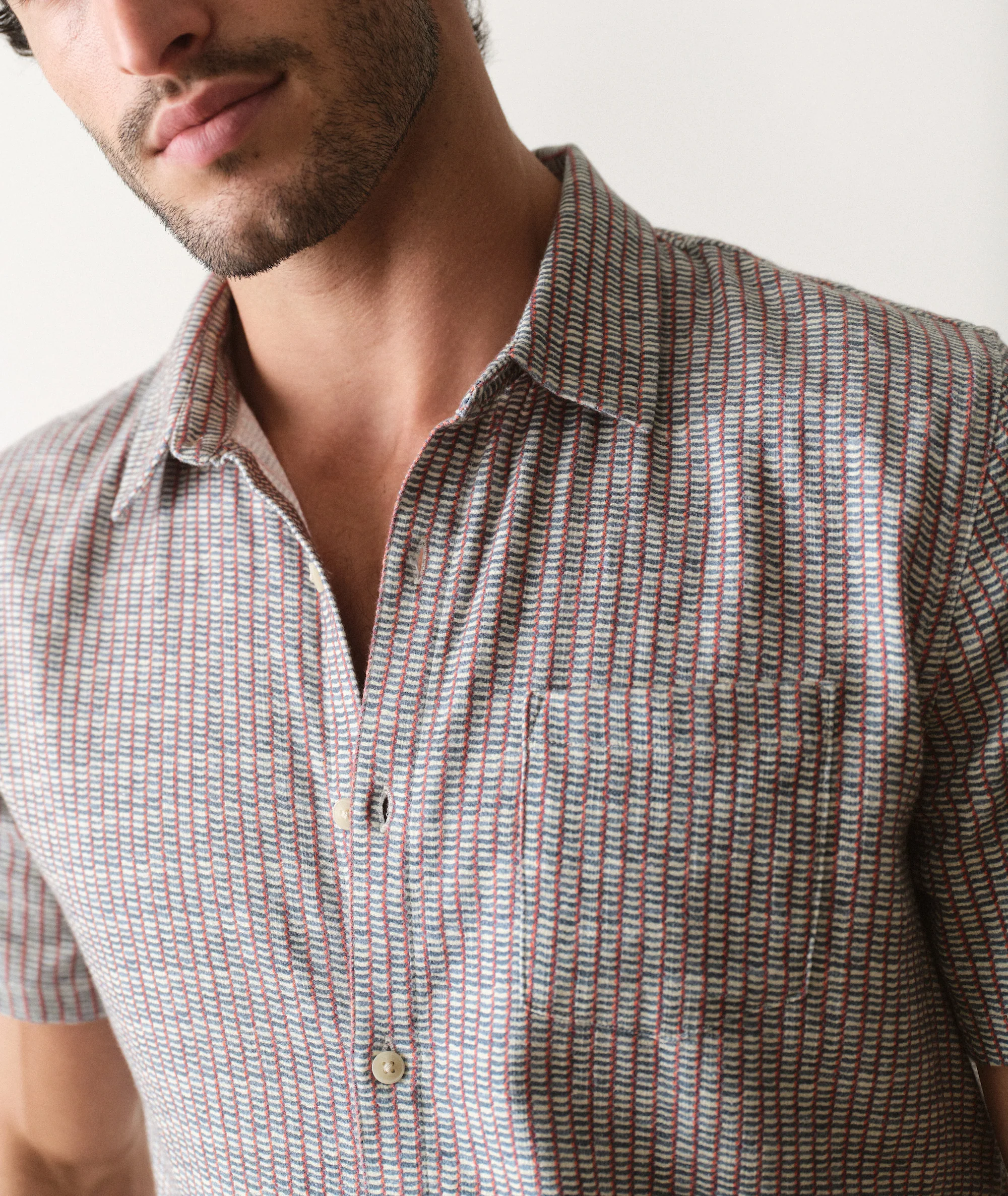 Stretch Selvage Short Sleeve Shirt - Image 4