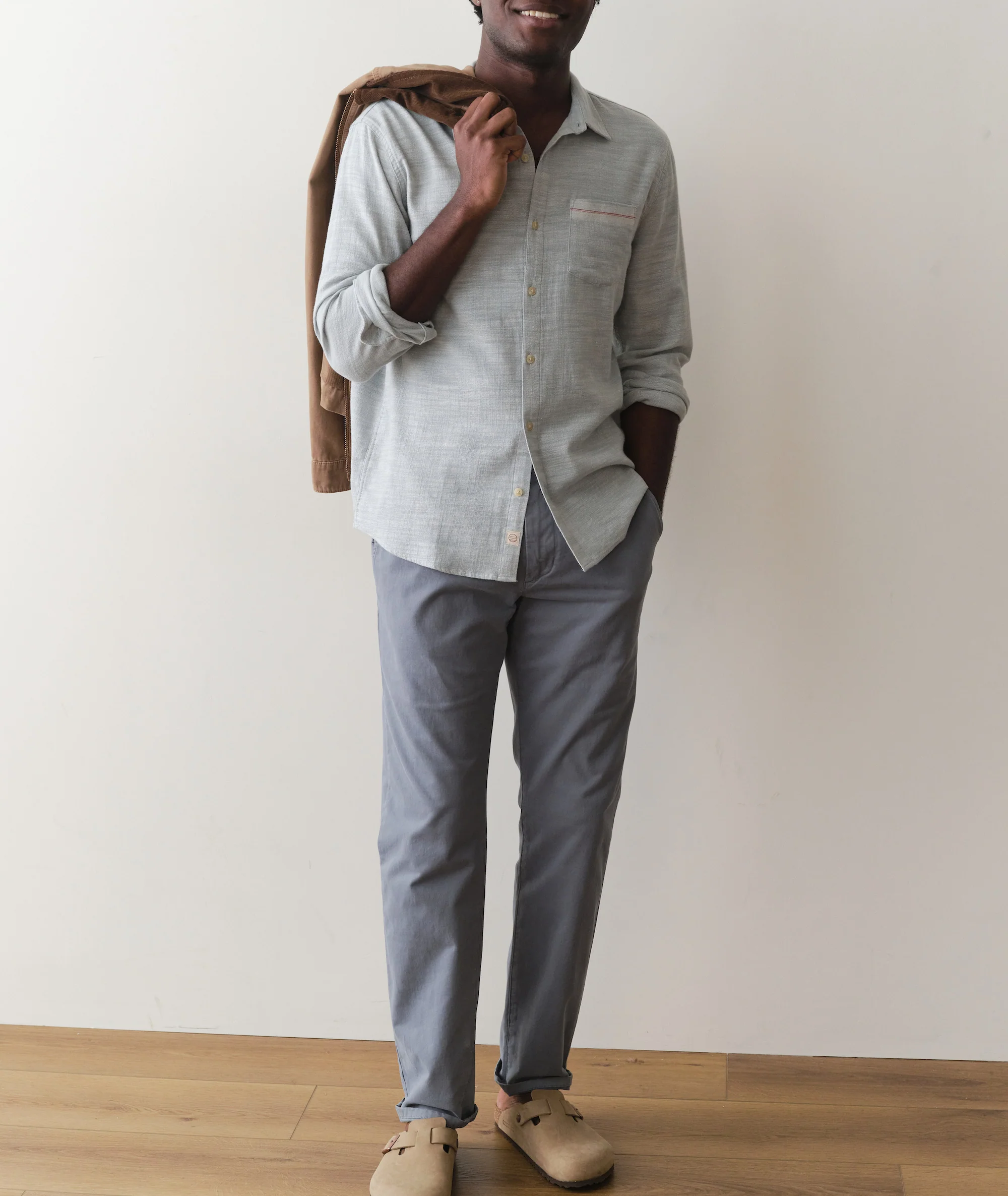 Stretch Selvage Long Sleeve Shirt - Image 7