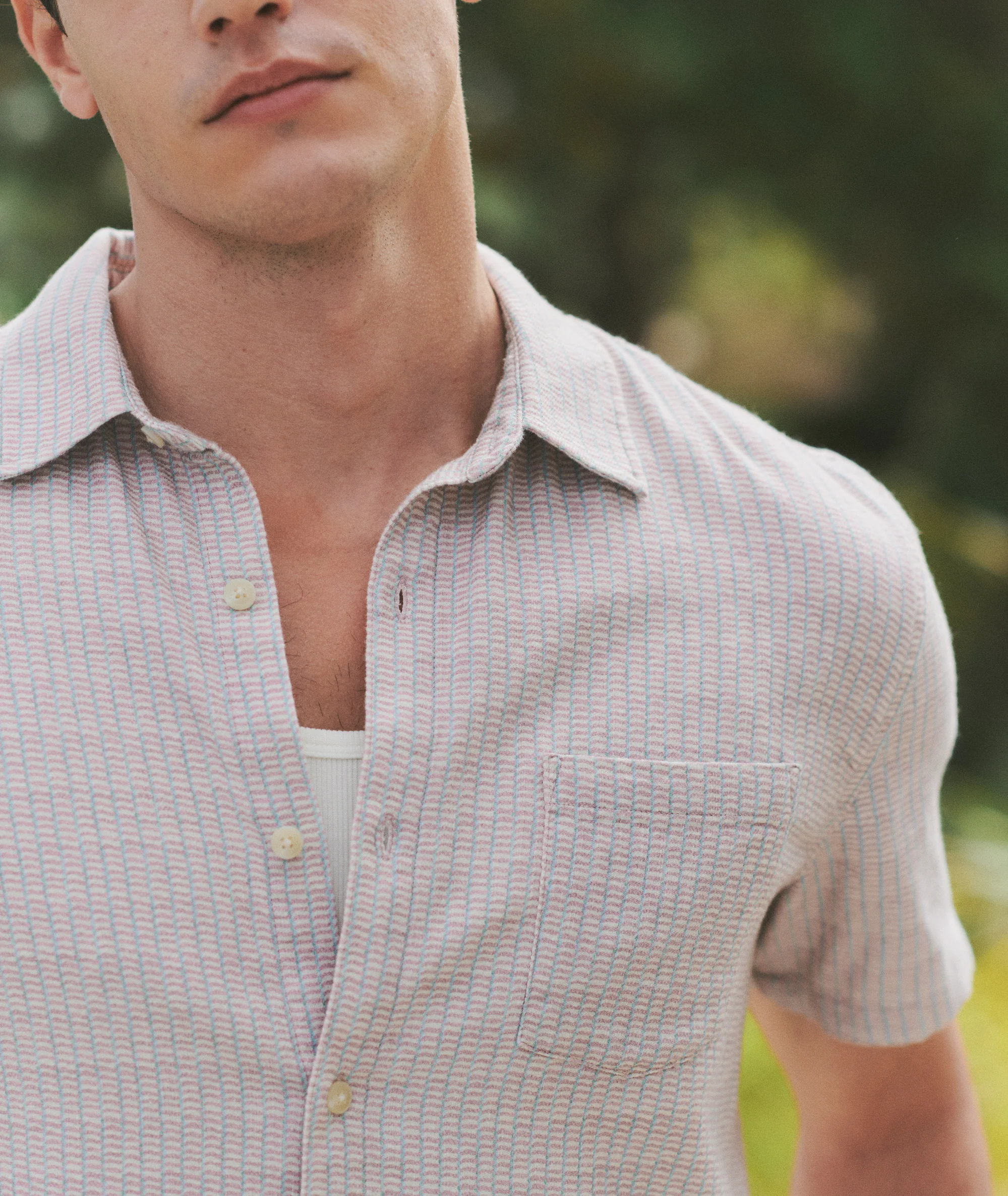 Stretch Selvage Short Sleeve Shirt - Image 3