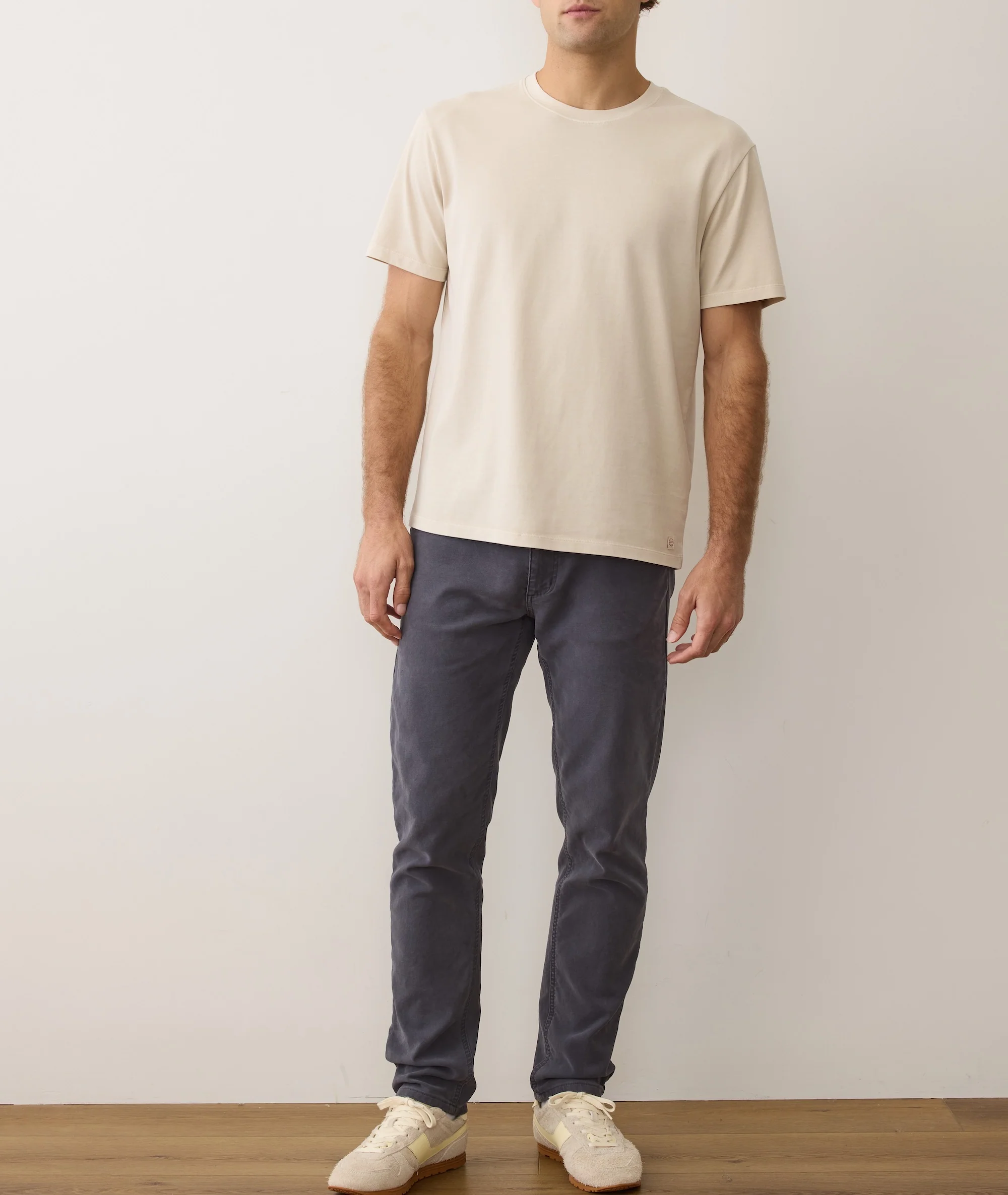 Men's Luxe Jersey Relaxed Tee in Whitecap - Image 7