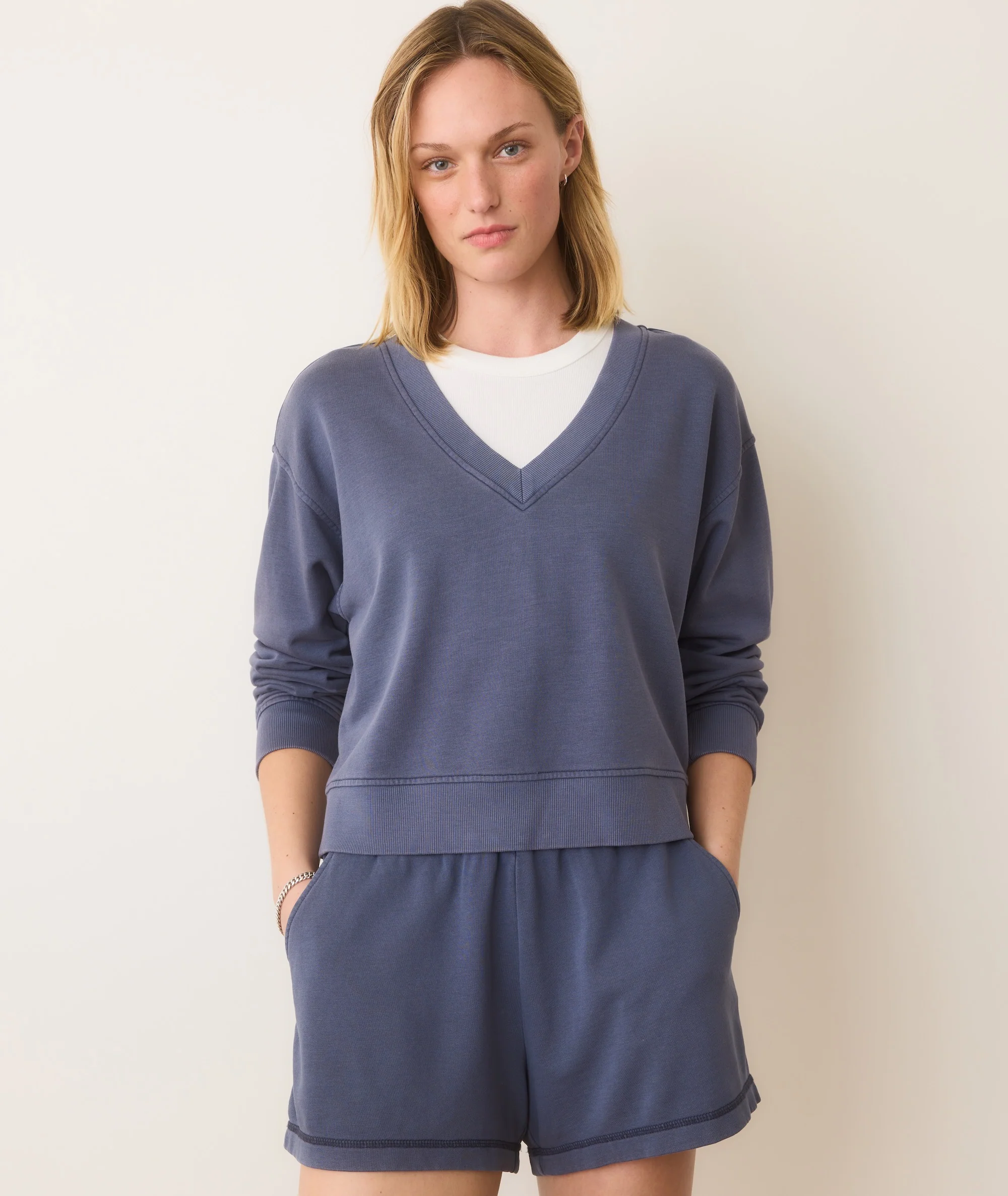 Cloud 9 Terry V-Neck Sweatshirt - Image 5