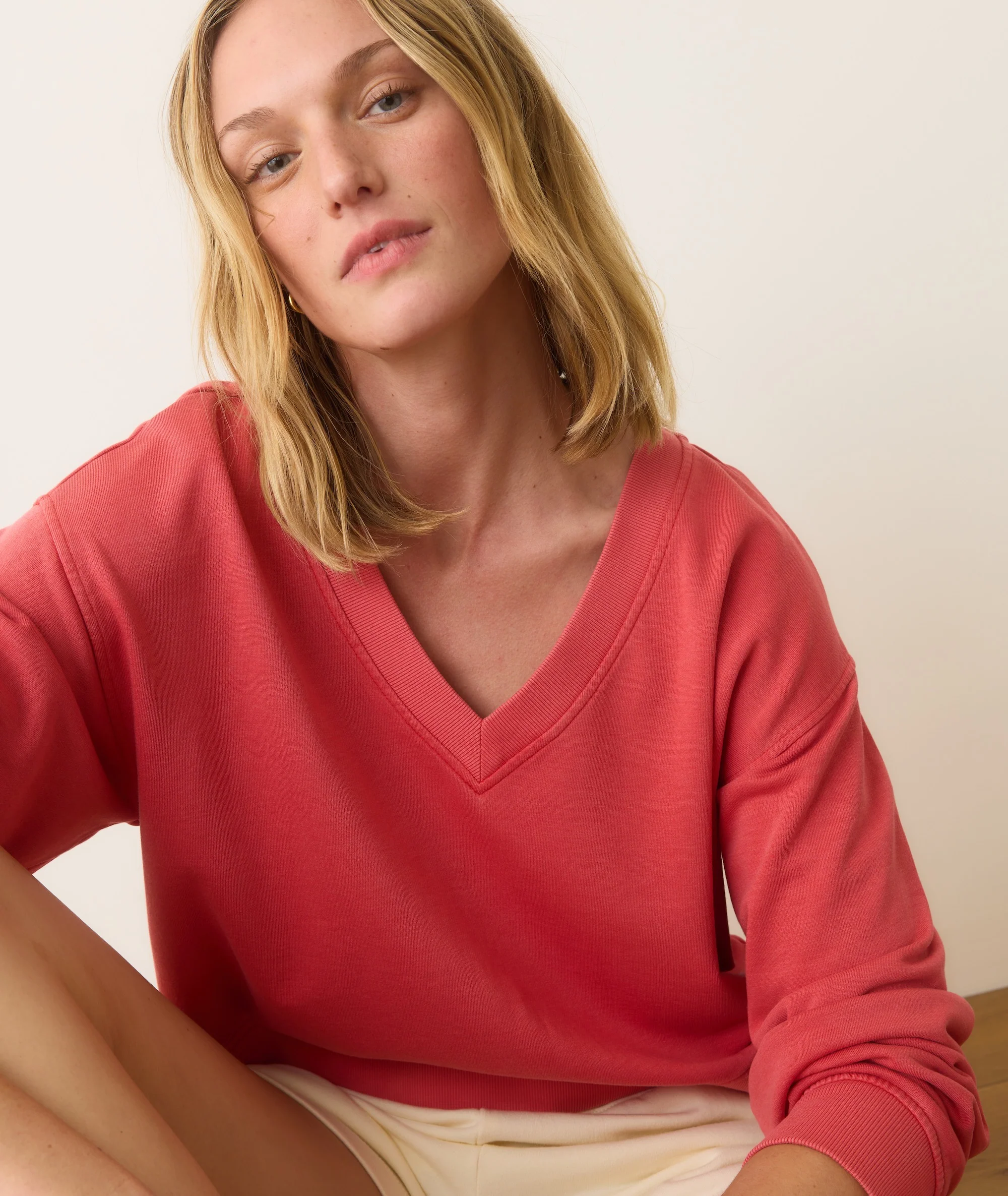 Cloud 9 Terry V-Neck Sweatshirt - Image 3