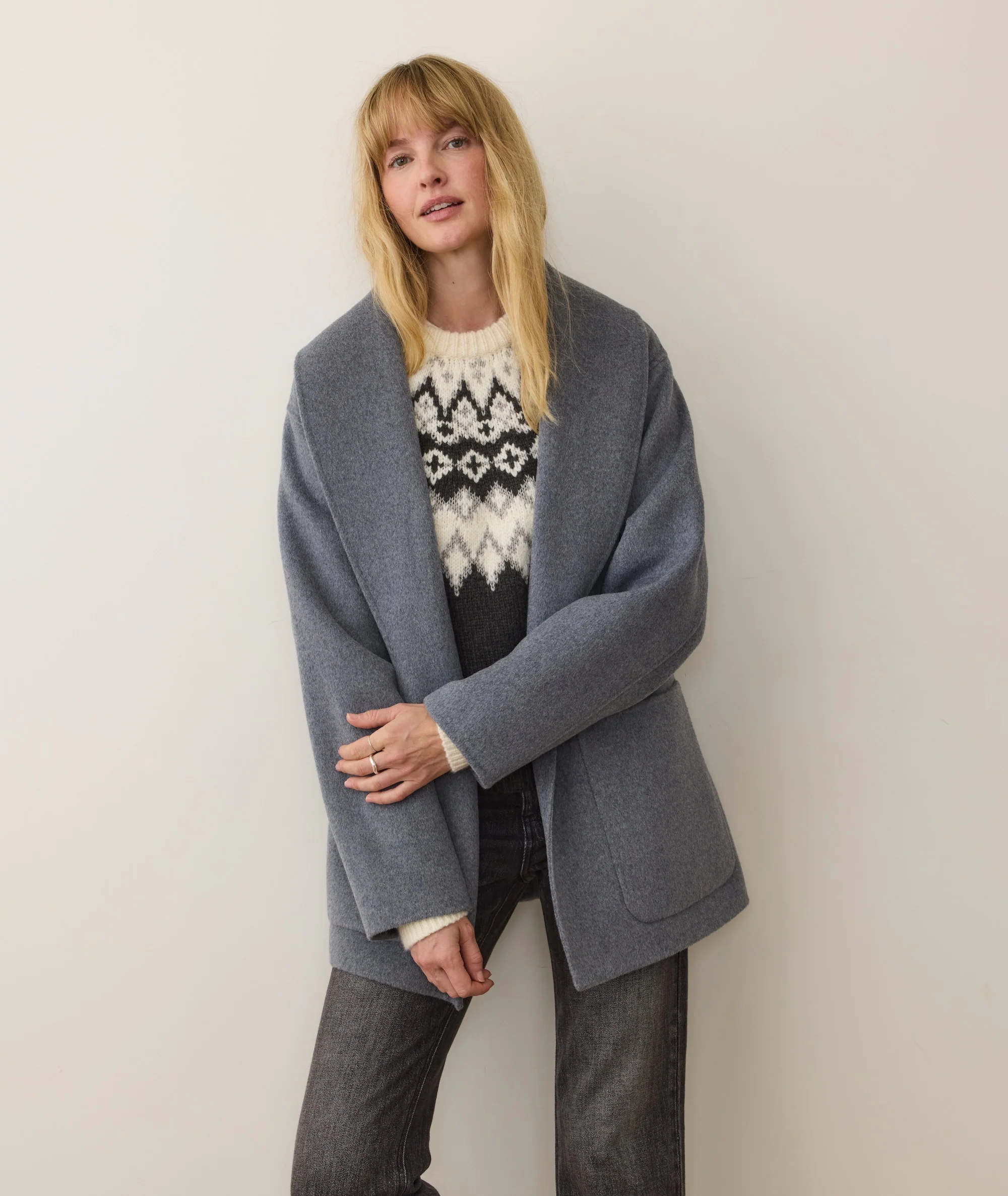 Lia Wool Robe Coat - Image 2