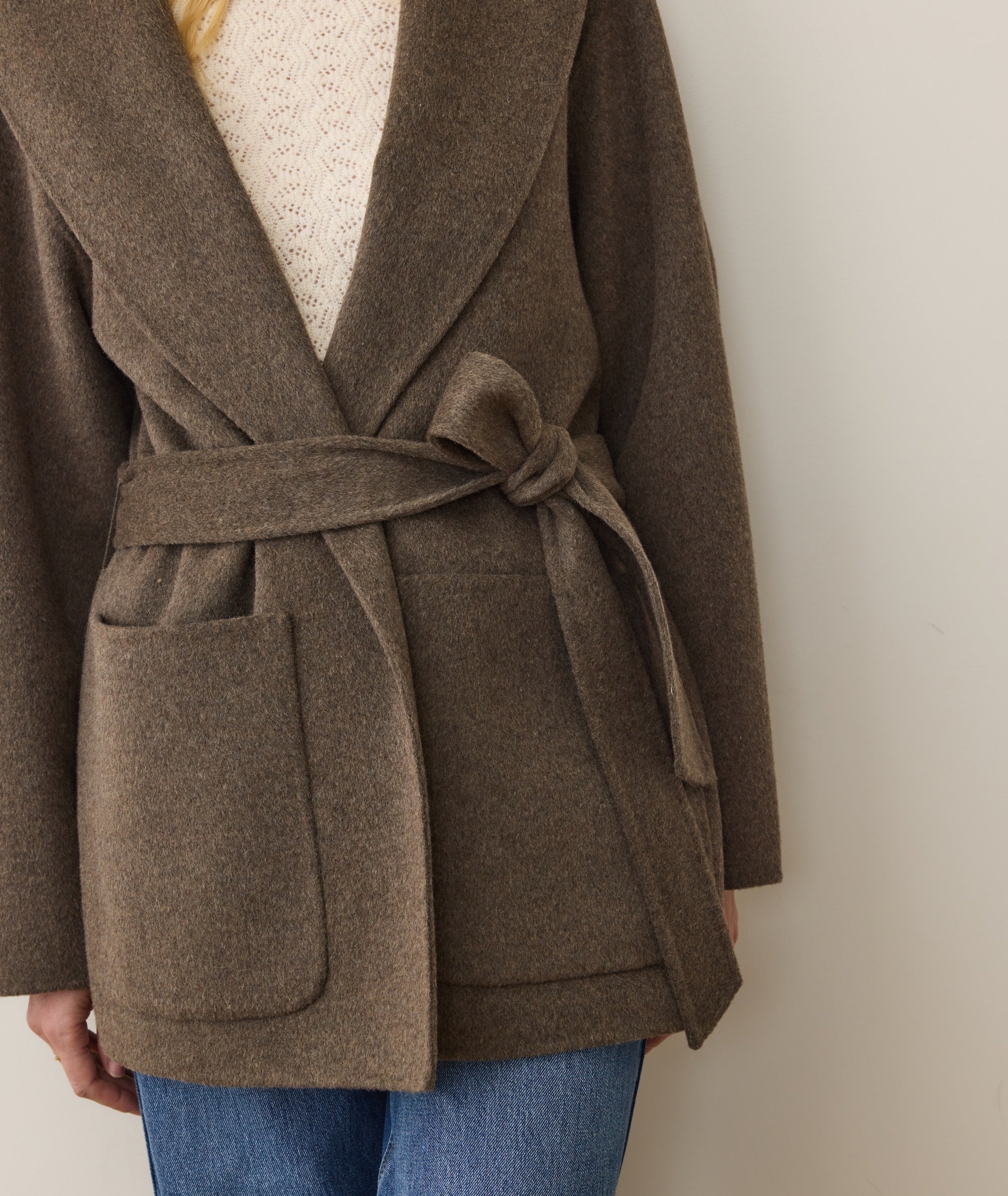 Lia Wool Robe Coat - Image 10