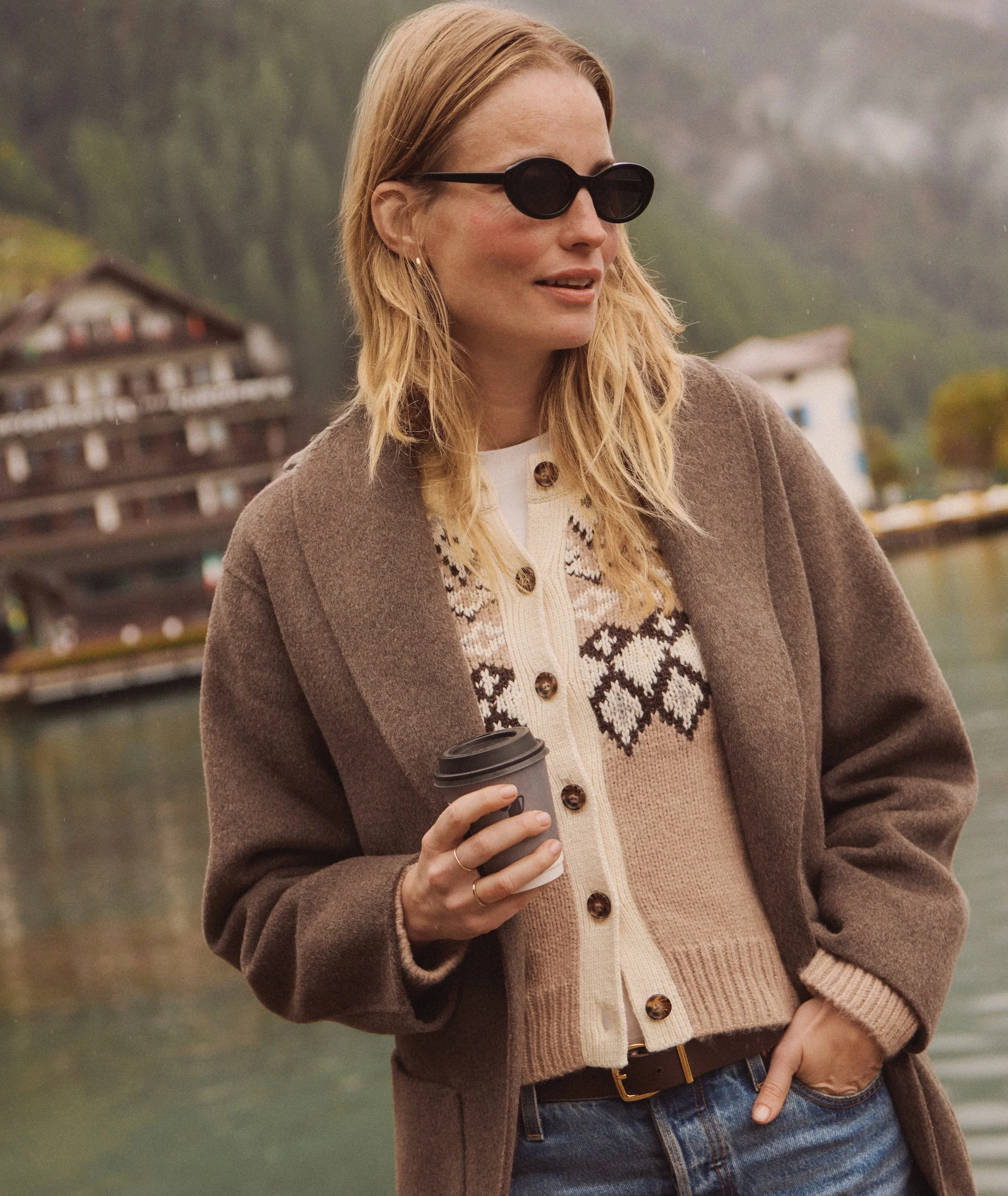 Lia Wool Robe Coat - Image 3