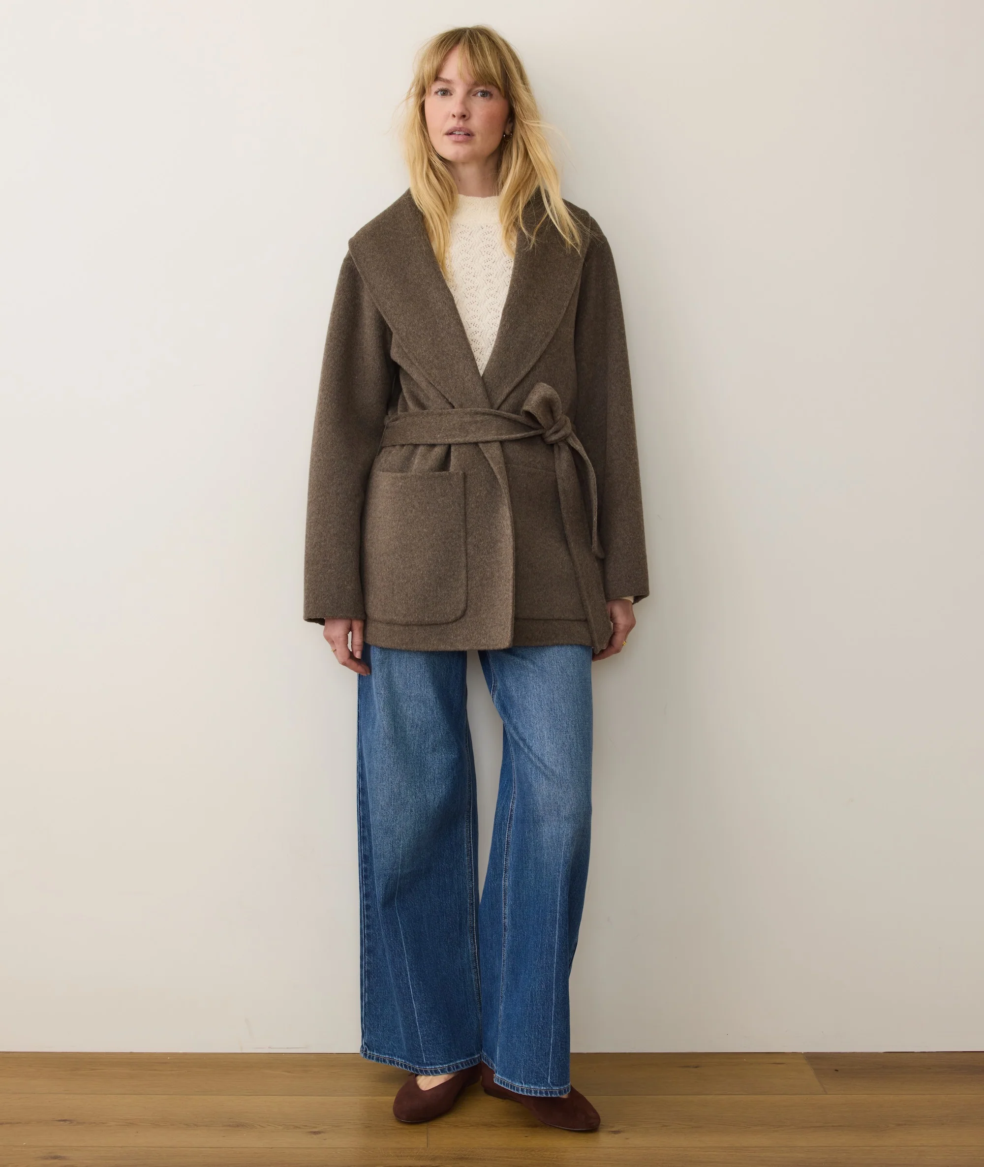 Lia Wool Robe Coat - Image 7