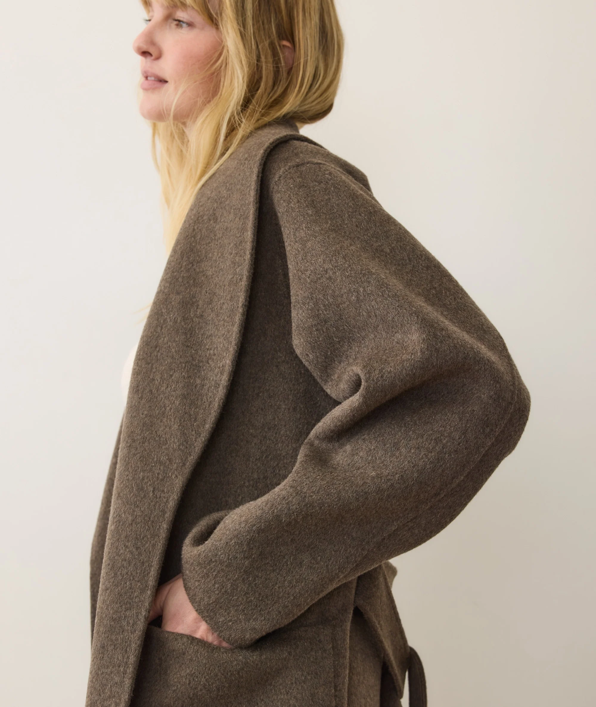 Lia Wool Robe Coat - Image 8