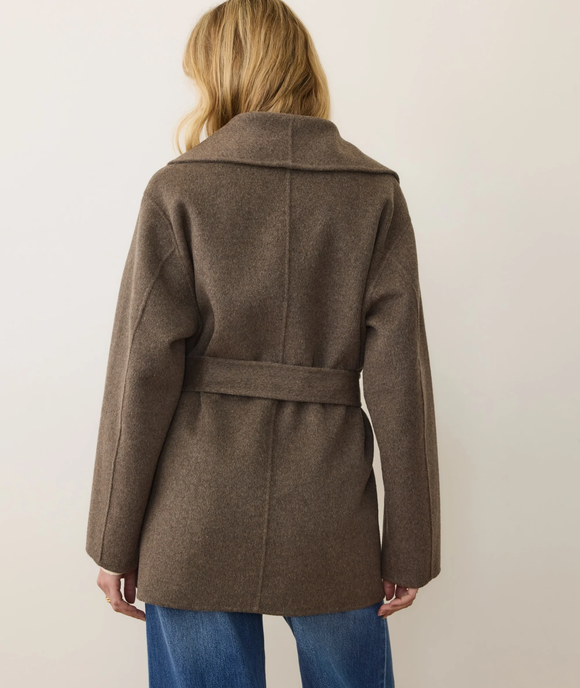 Lia Wool Robe Coat - Image 9
