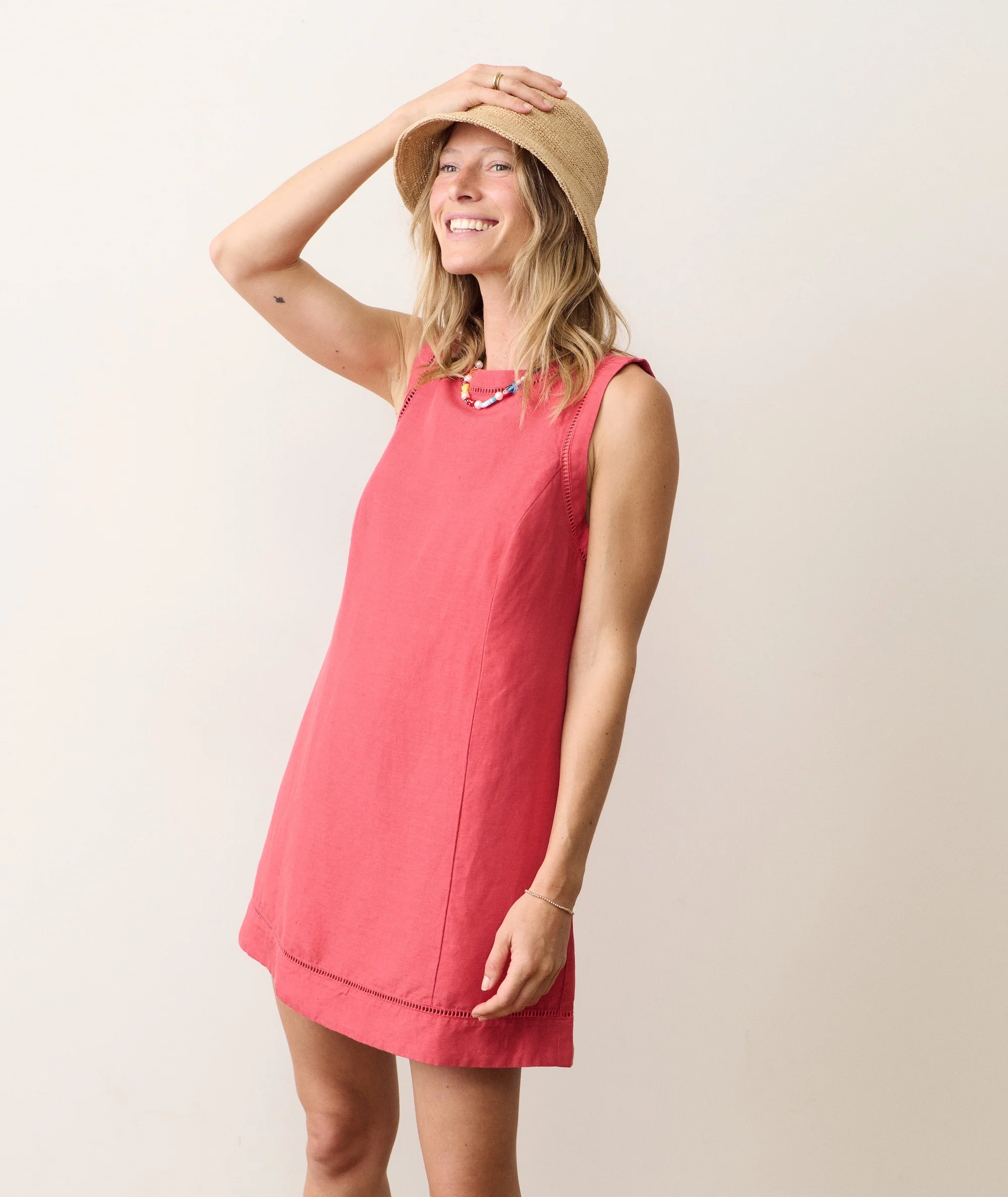 Cora Linen Mini Dress - Image 3
